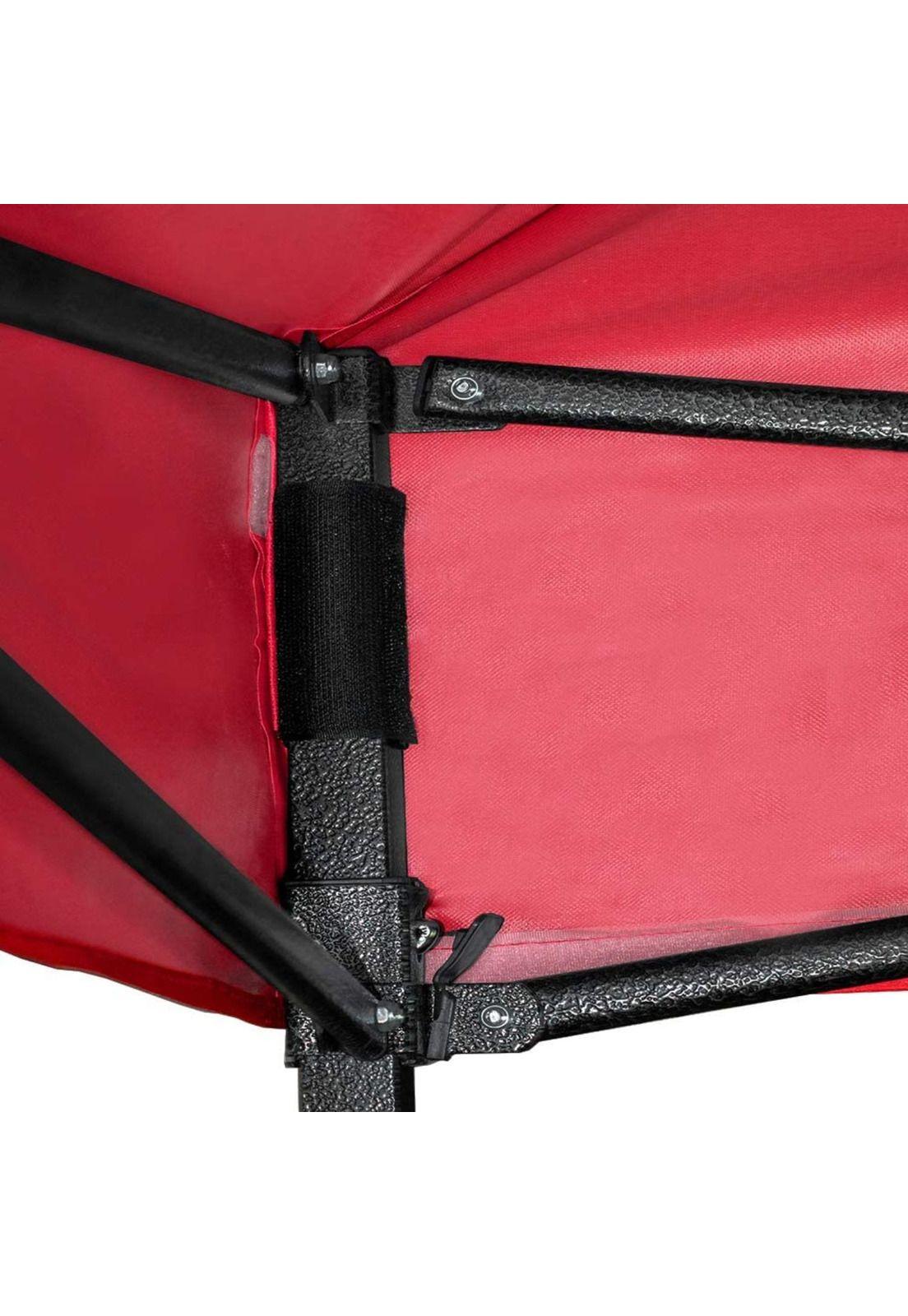 Toldo Carpa Plegable 3x3 MTS Rojo-2