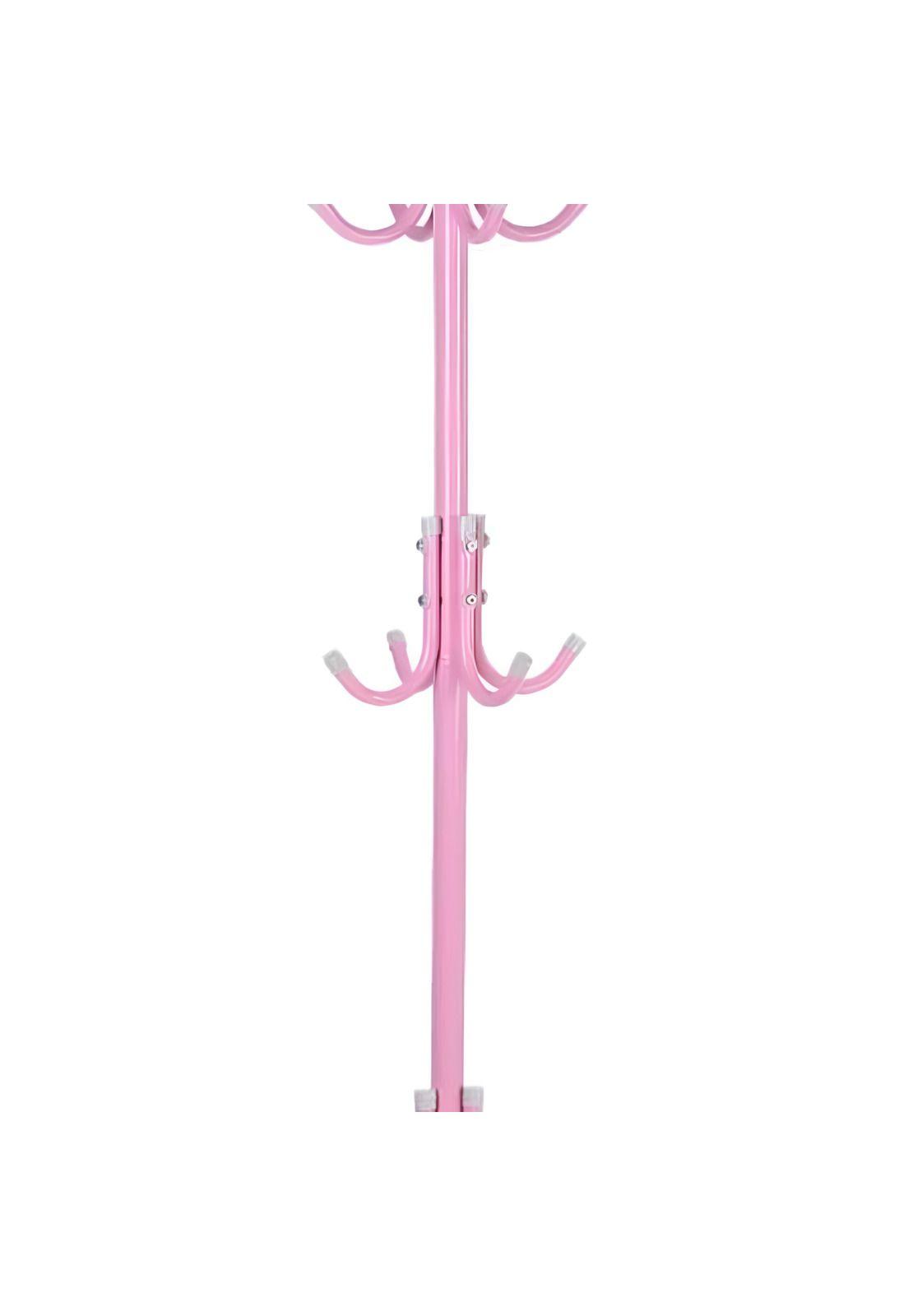 Colgador Perchero Metálico Trípode Rosado 165 CM x 42 CM-3