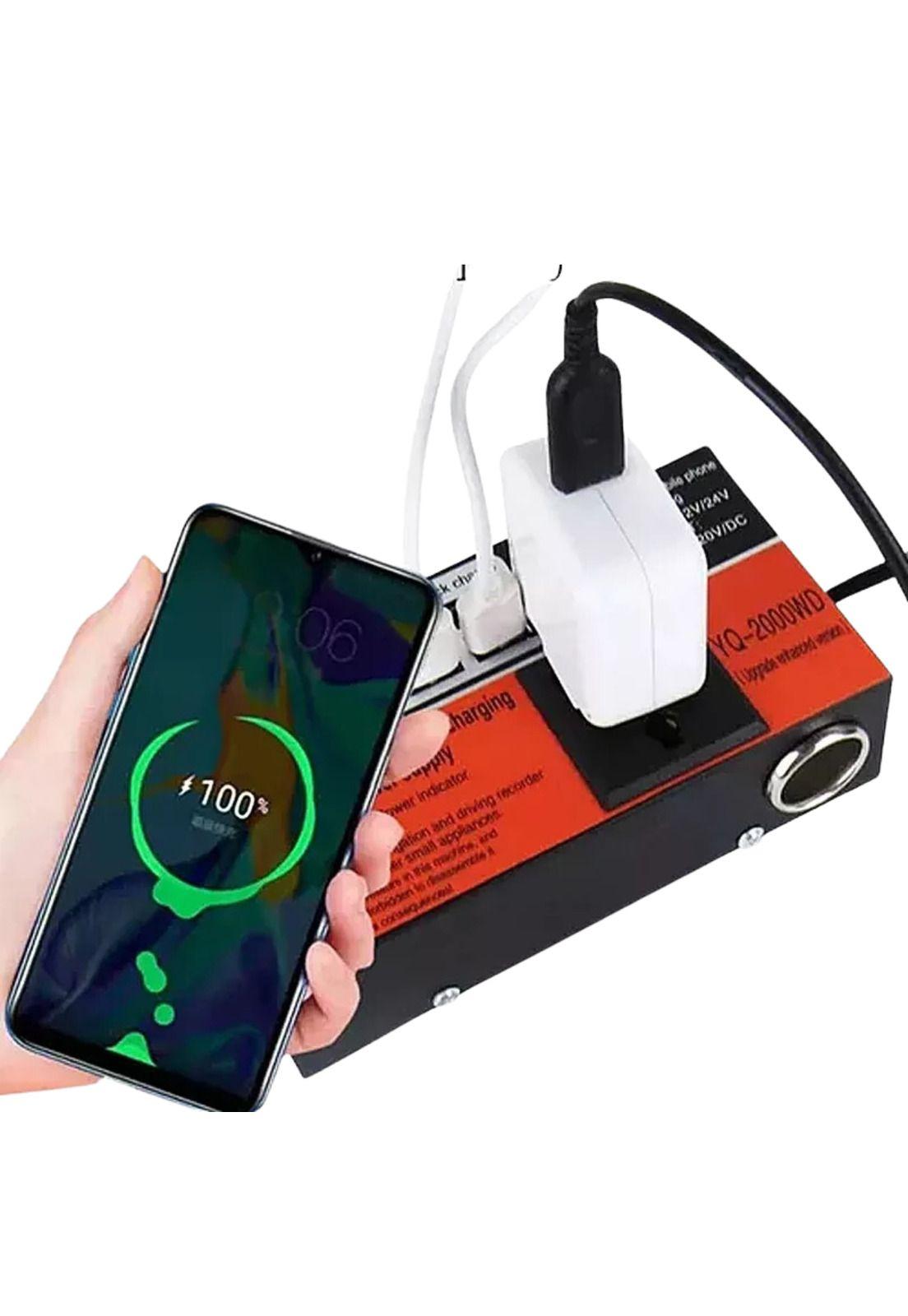 Inversor Vaje Auto Convertidor Corriente Multipropósito 12 V 220V 1.5K-2