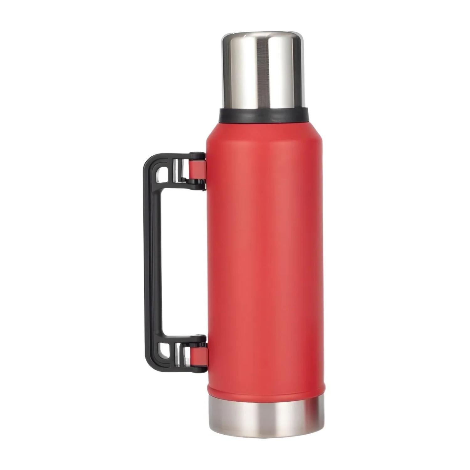 Set Termo Mate Tapa Bombilla 1 LT Rojo-2