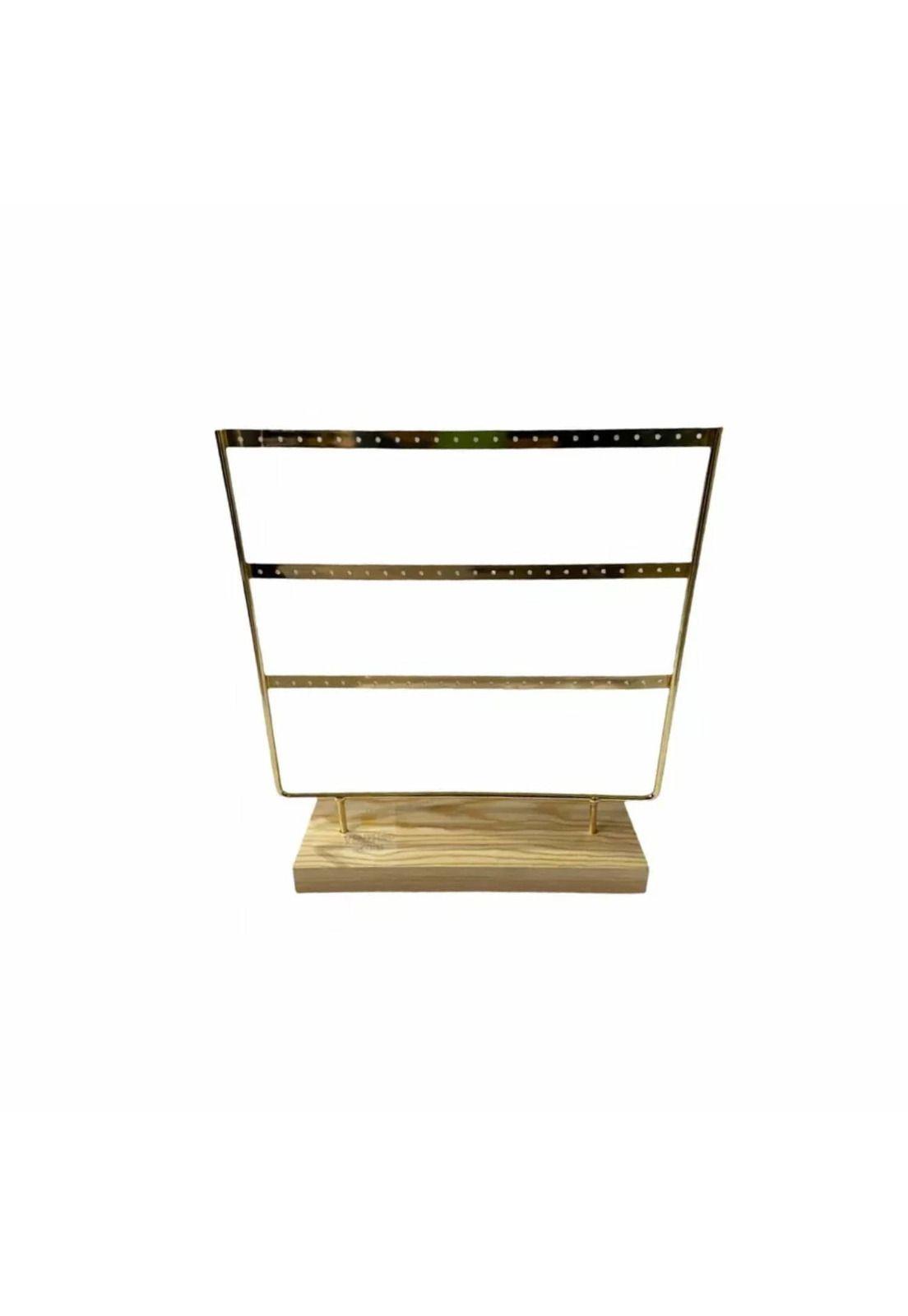 Joyero Exhibidor 36 Pares Aros Madera Metal-2
