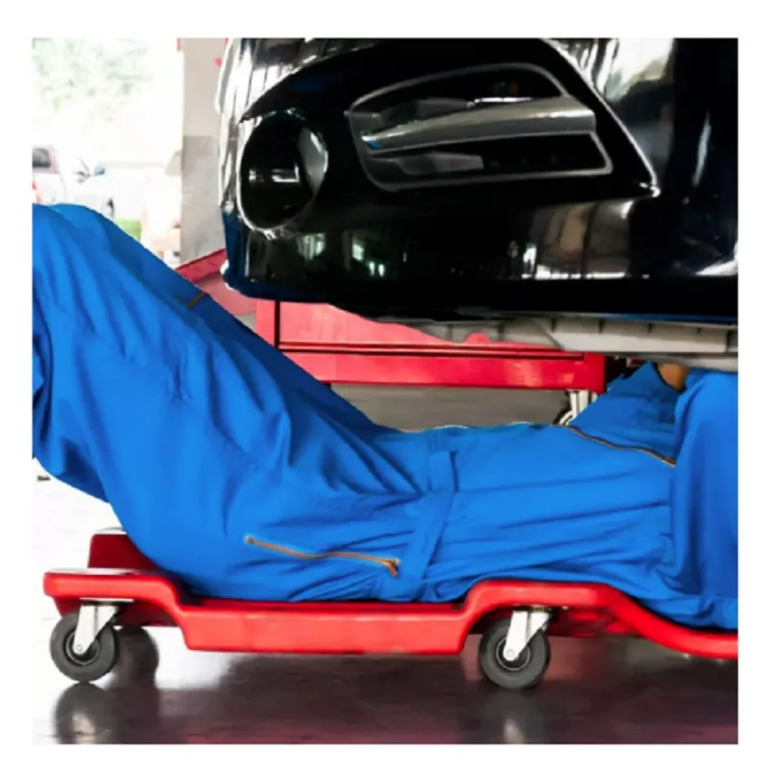 Camilla Mecanicos 6 Ruedas 91x42,5x11,5 CM Rojo-4