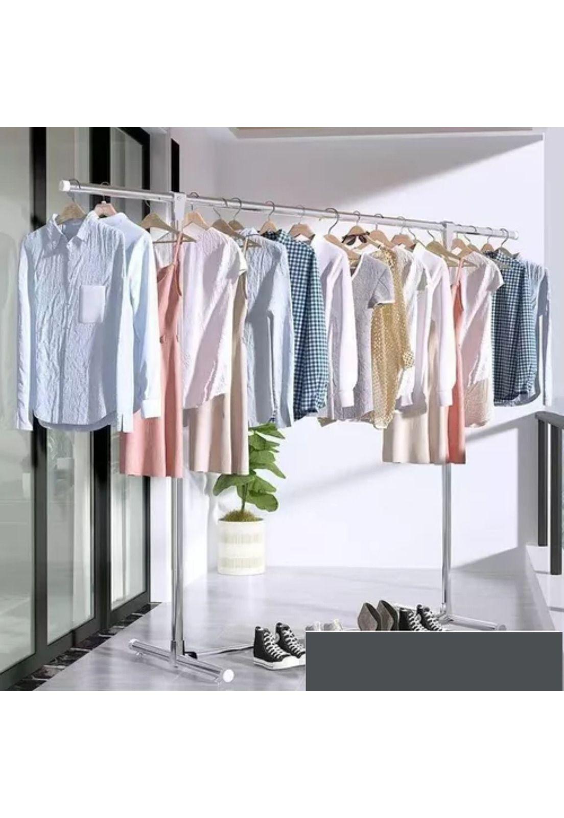Tendedero Colgador Ropa Zapatero 120x130x50 CM-3