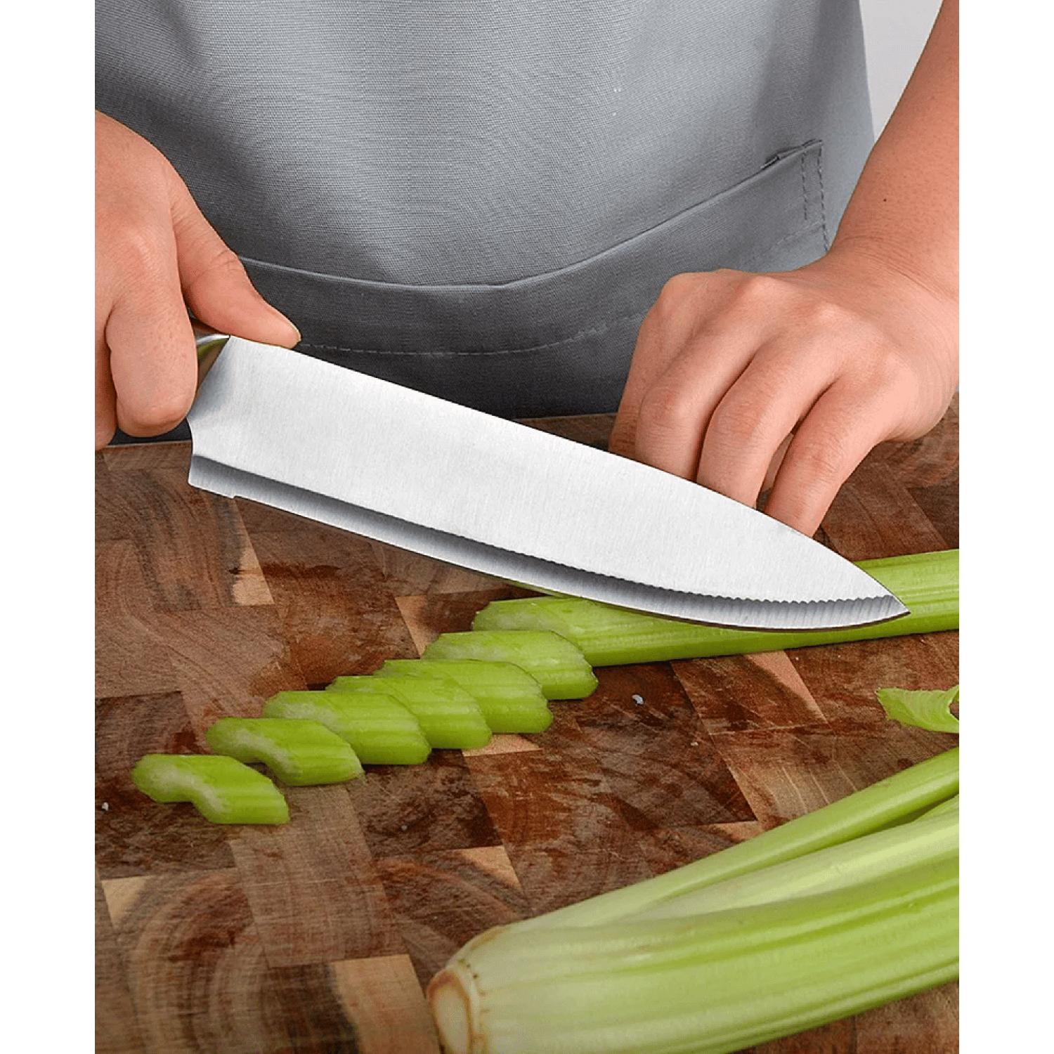 Set 7 Piezas Cuchillos Mas Soporte Acero Inoxidable-3