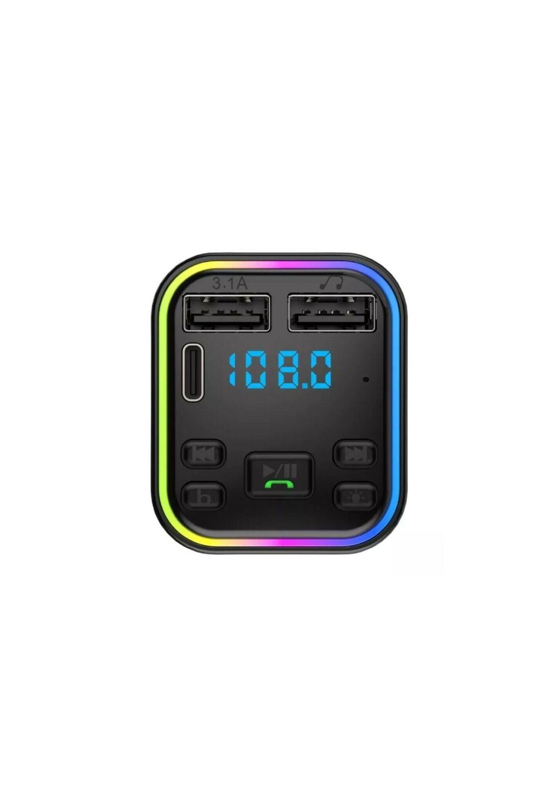 Reproductor MP3 Transmisor FM PD Tipo-C USB LED Automóvil-1