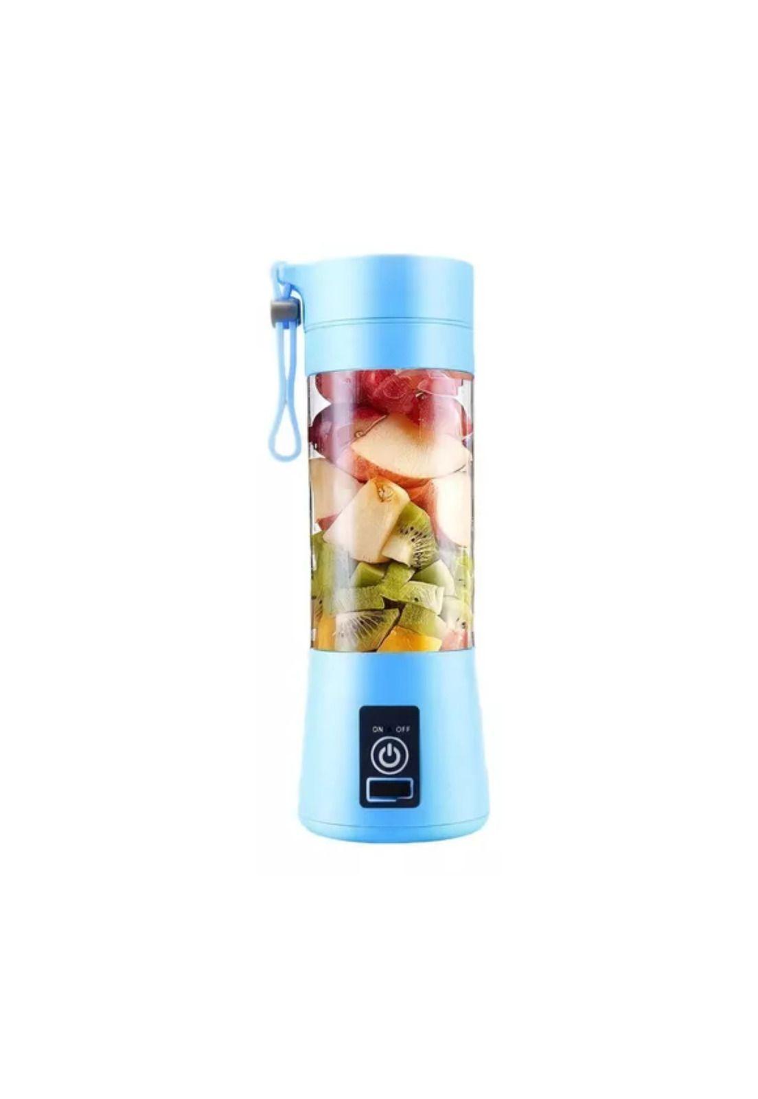Batidora Licuadora Juguera Portátil USB Recargable 400 ML Celeste-2