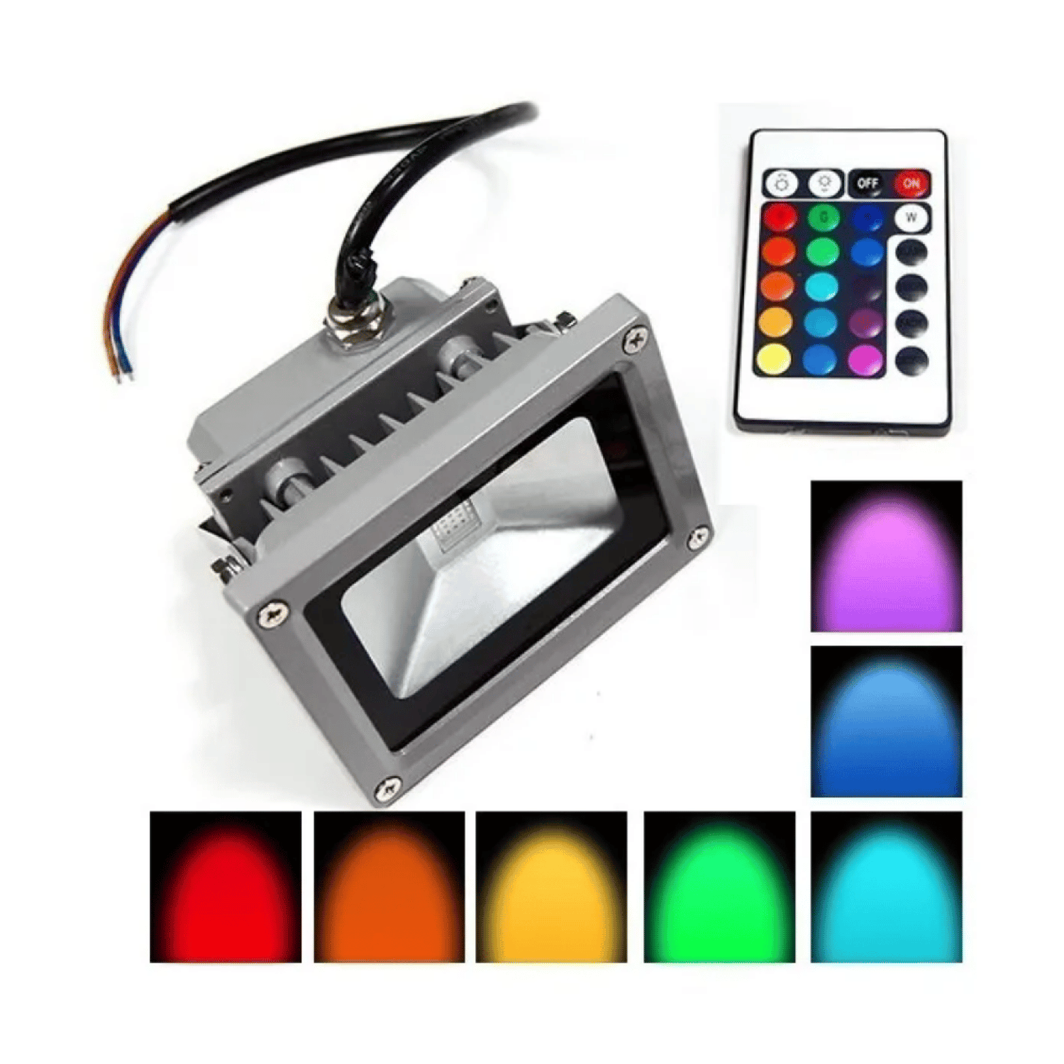 Foco Reflector LED Control Rgb 10 Watt-3