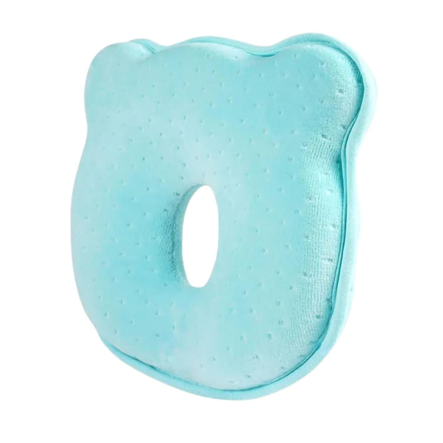 Almohada Bebé Anti-plagiocefalia Cabeza Plana Celeste-2