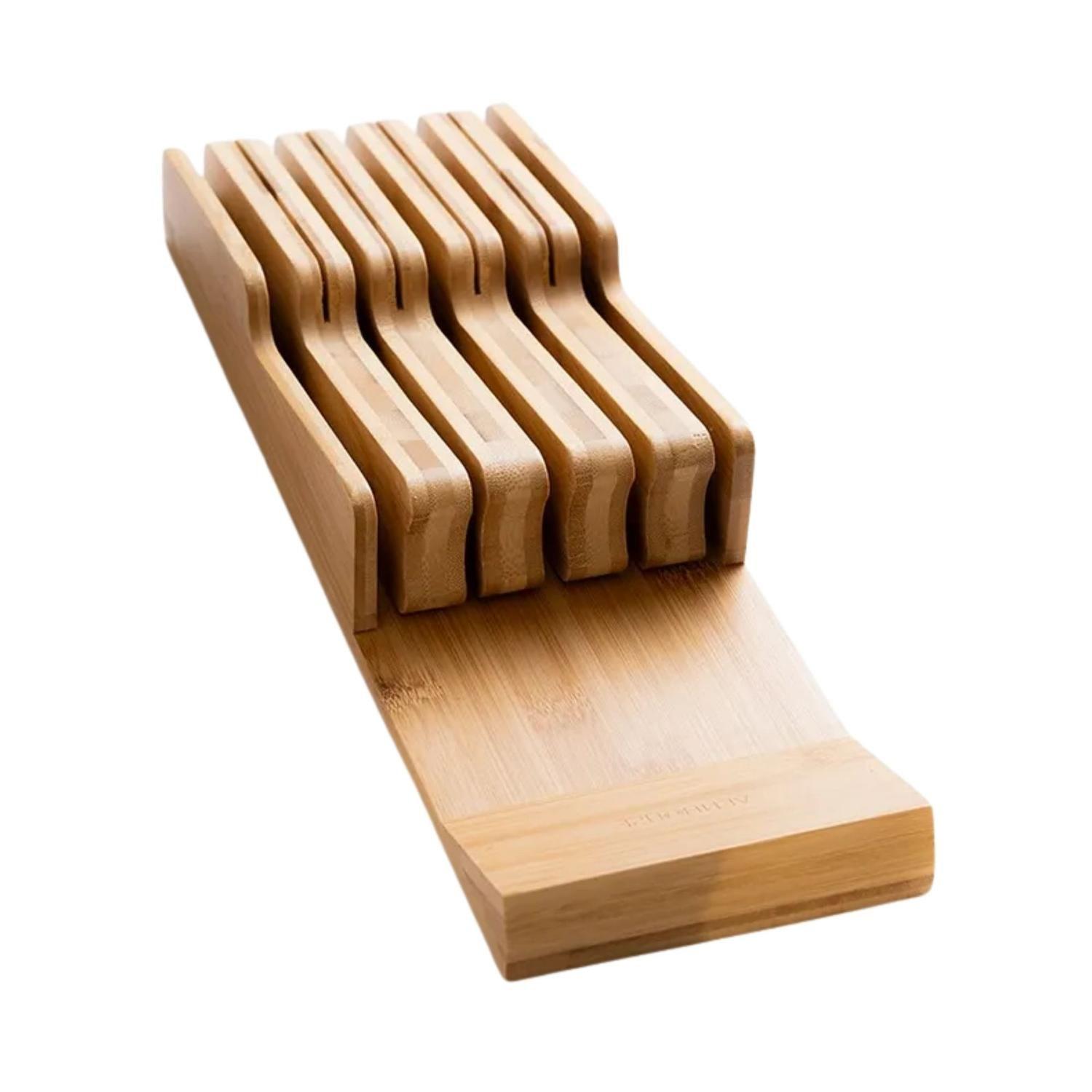 Soporte Organizador 9 Cuchillos 5,8x13x40,3 CM Bambú-3