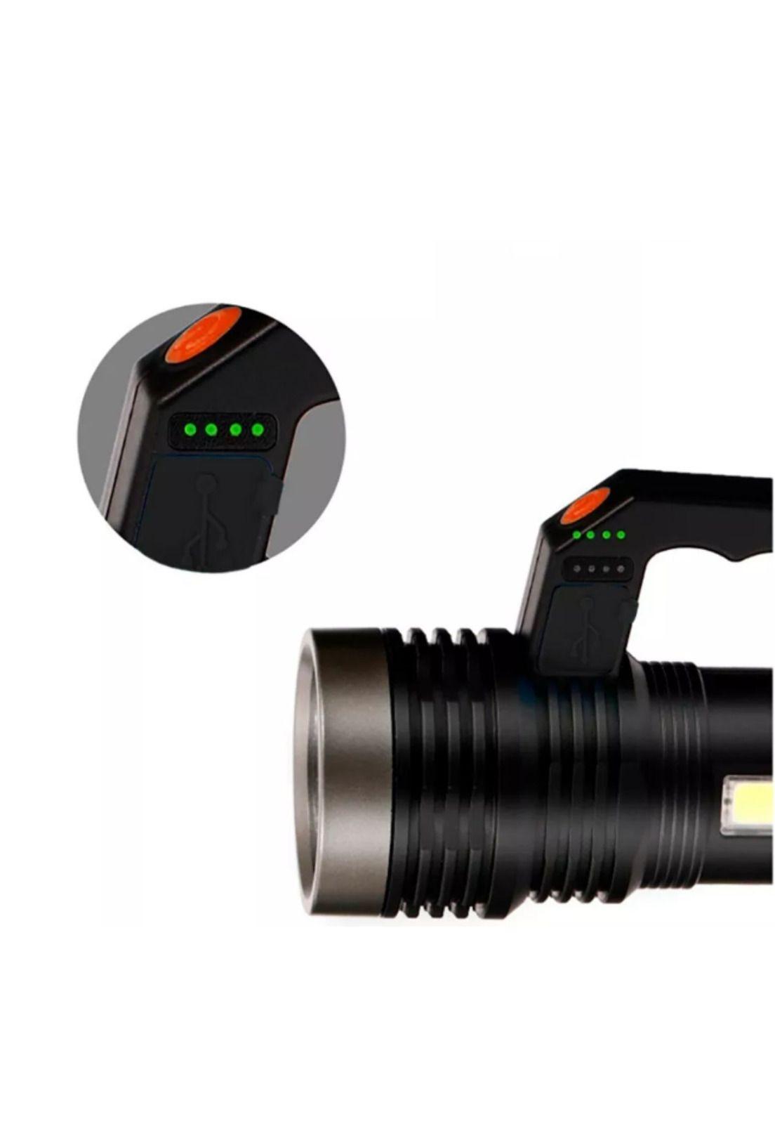 Linterna Solar 1 LED + 1 COB Recargable Indicador Carga-2