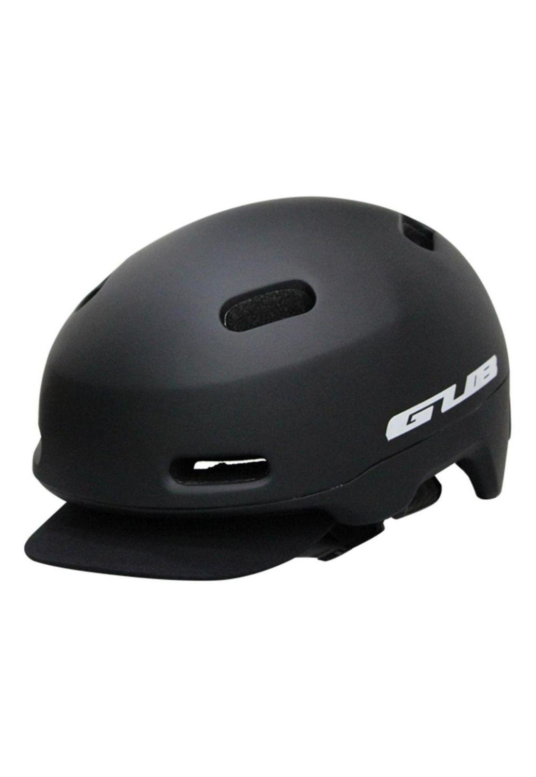 Casco Bicicleta City Visera Profesional M Negro-0