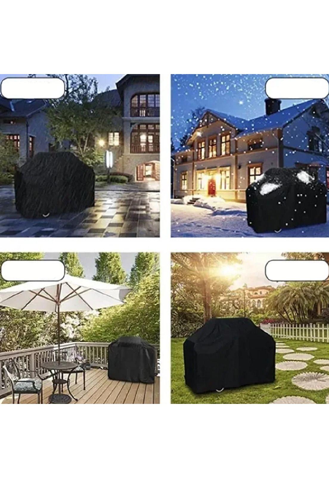 Funda Cobertor Parrilla Exterior Impermeable 145x61x117 CM-5