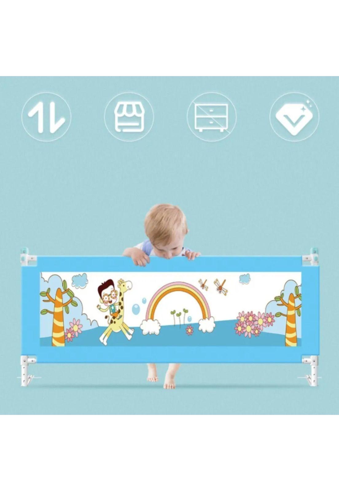 Baranda Cama Seguridad Bebe Plegable 150x82 CM-2