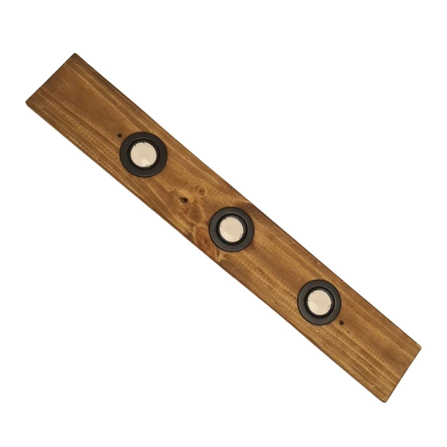 Lampara Techo Rústica Porta Gu10 Más Ampolletas LED Luz Blanca 15 Watt-2