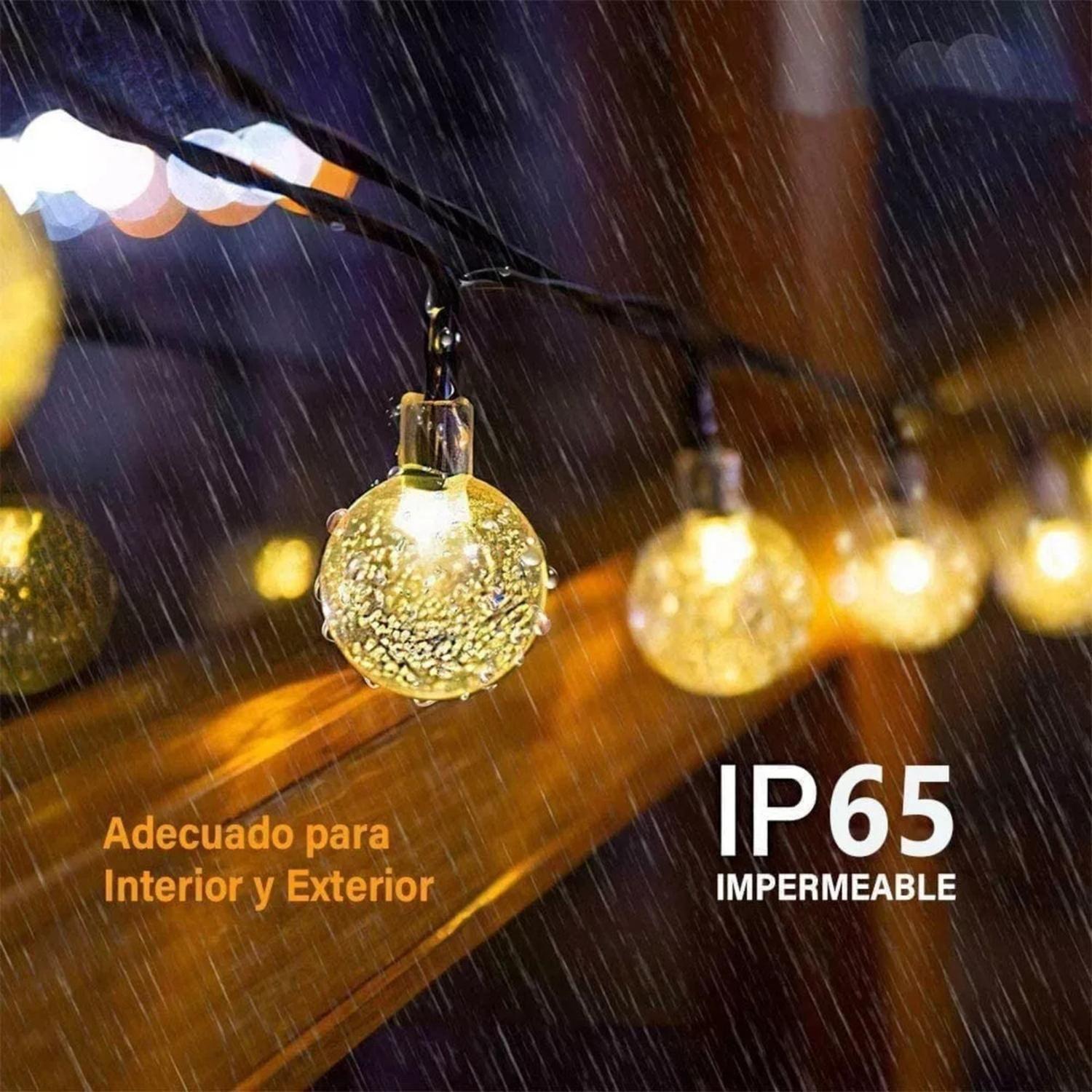 Tira 30 Luces Solares Led Jardín Hogar Exteriores 3V 6.5 M-4