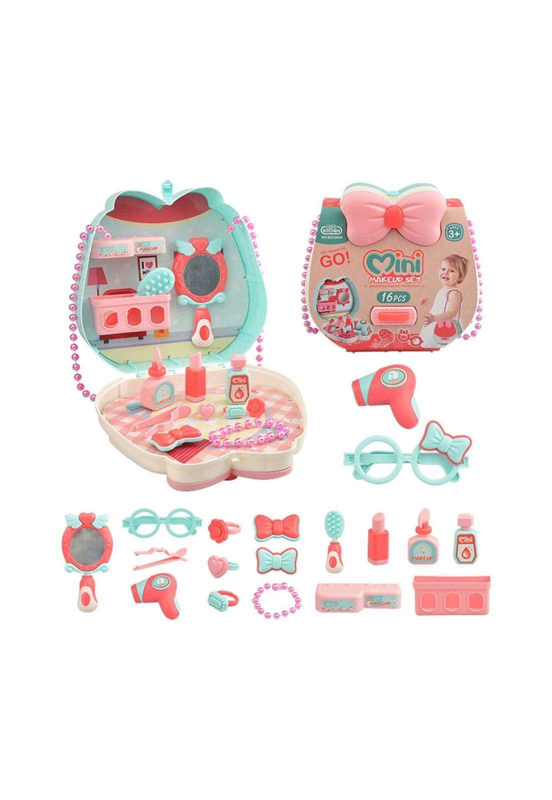 Kit Bolso Mini Make Up Maquillaje Infantil Aprendizaje 16 Piezas-2
