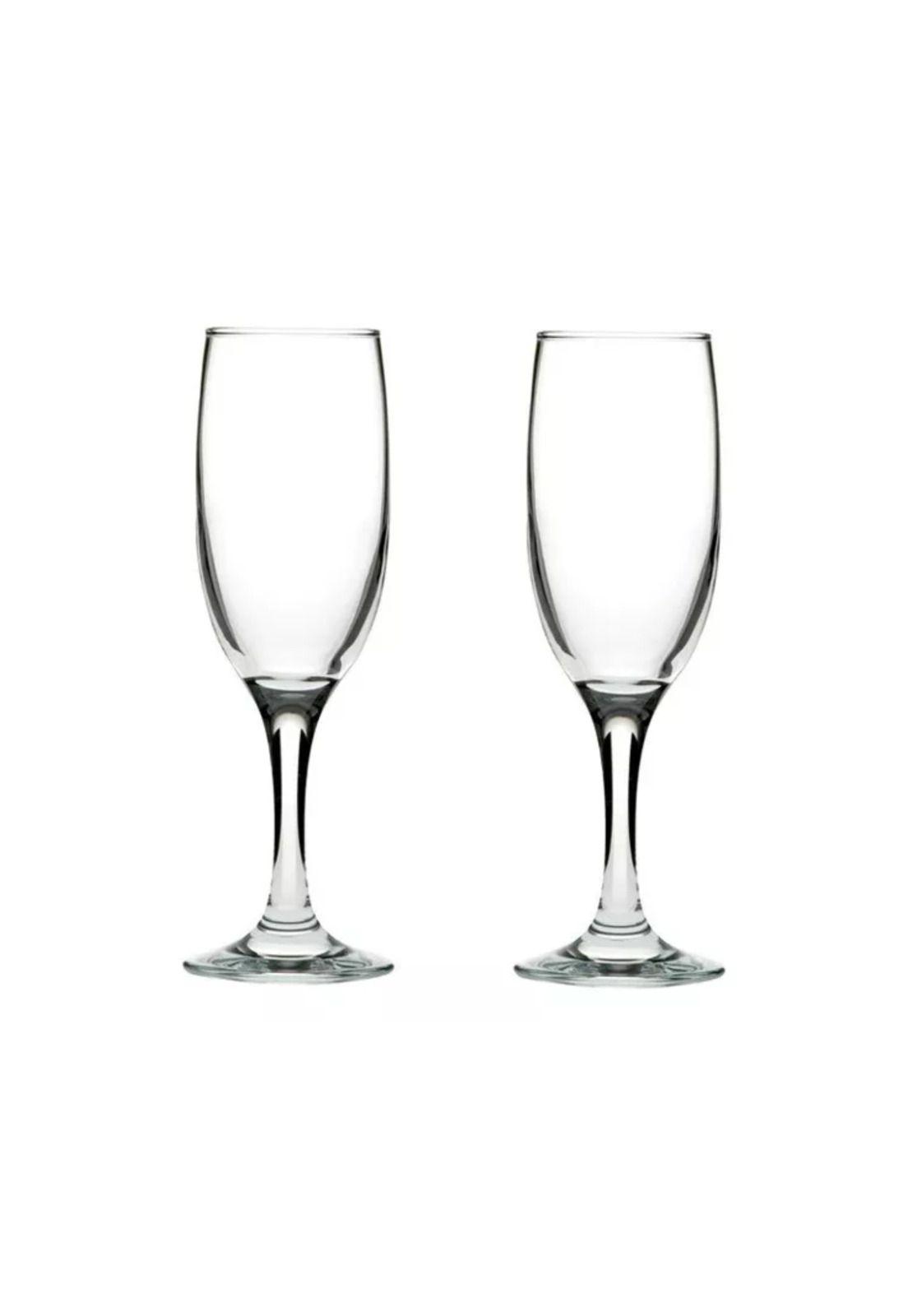 Set 6 Copas Champaña Vidrio 176 ML Transparente-2
