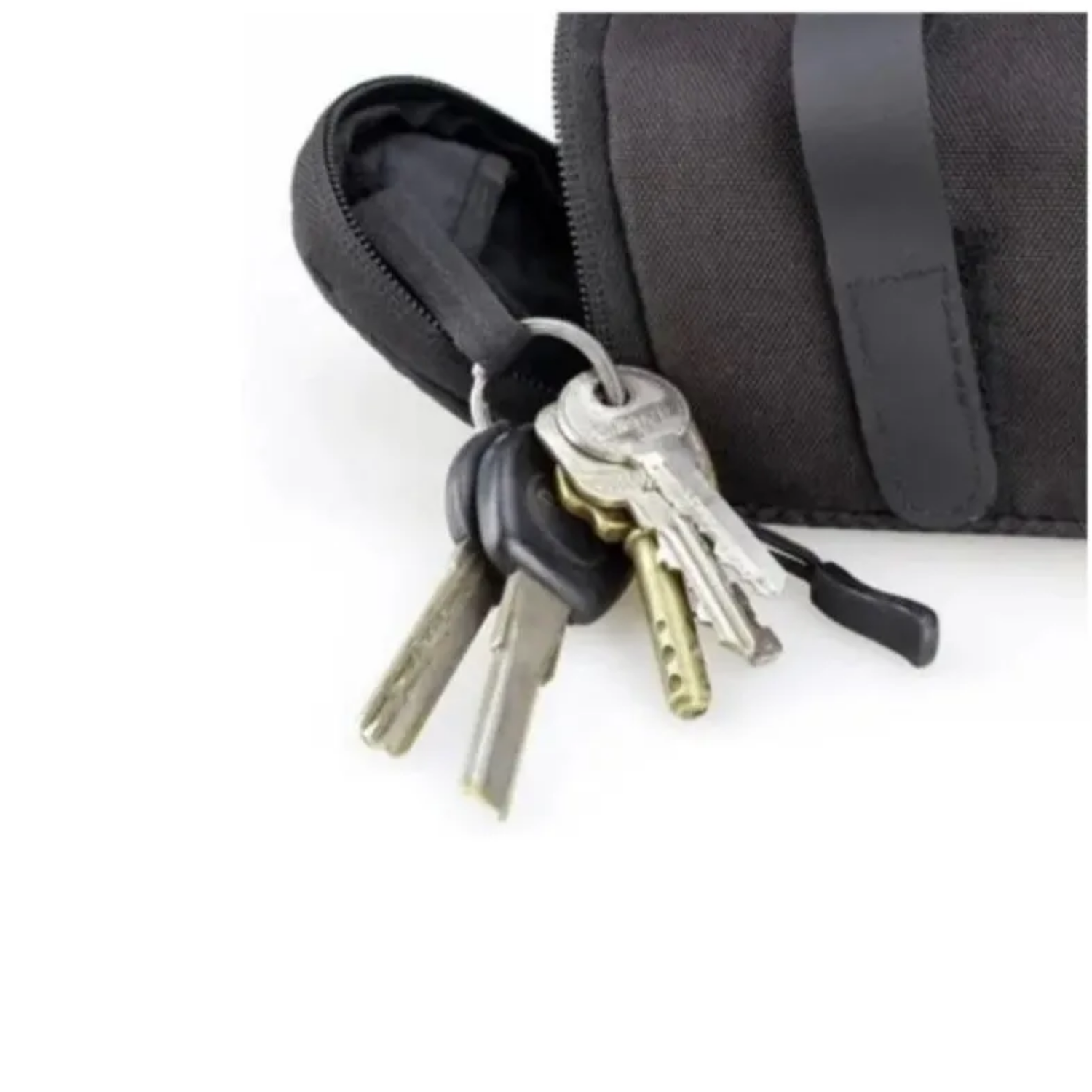 Bolso Alforja Bicicleta Más Fijaciones Sillín 0,8 LT Negro-2