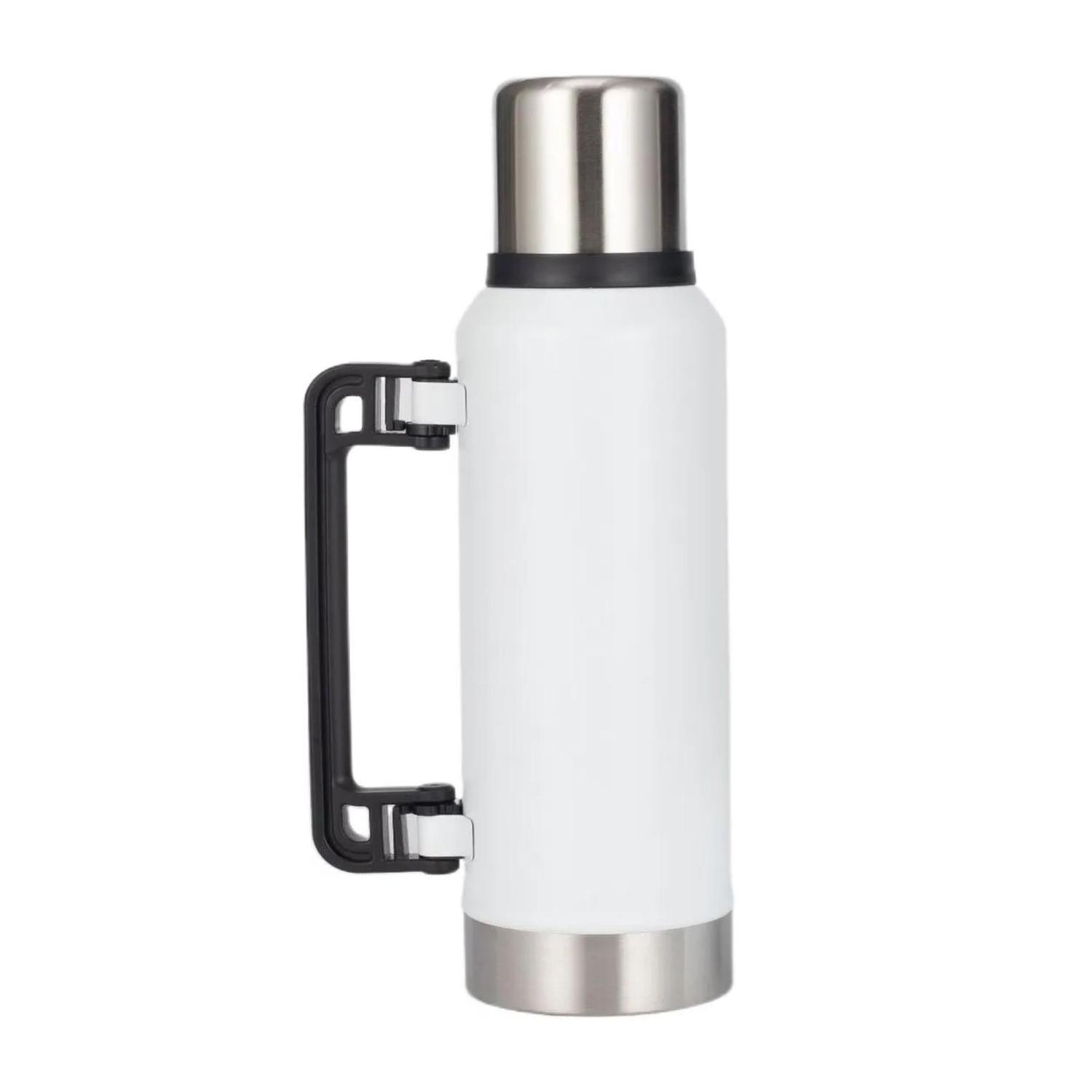 Set Termo Mate Tapa Bombilla 1 LT Blanco-2