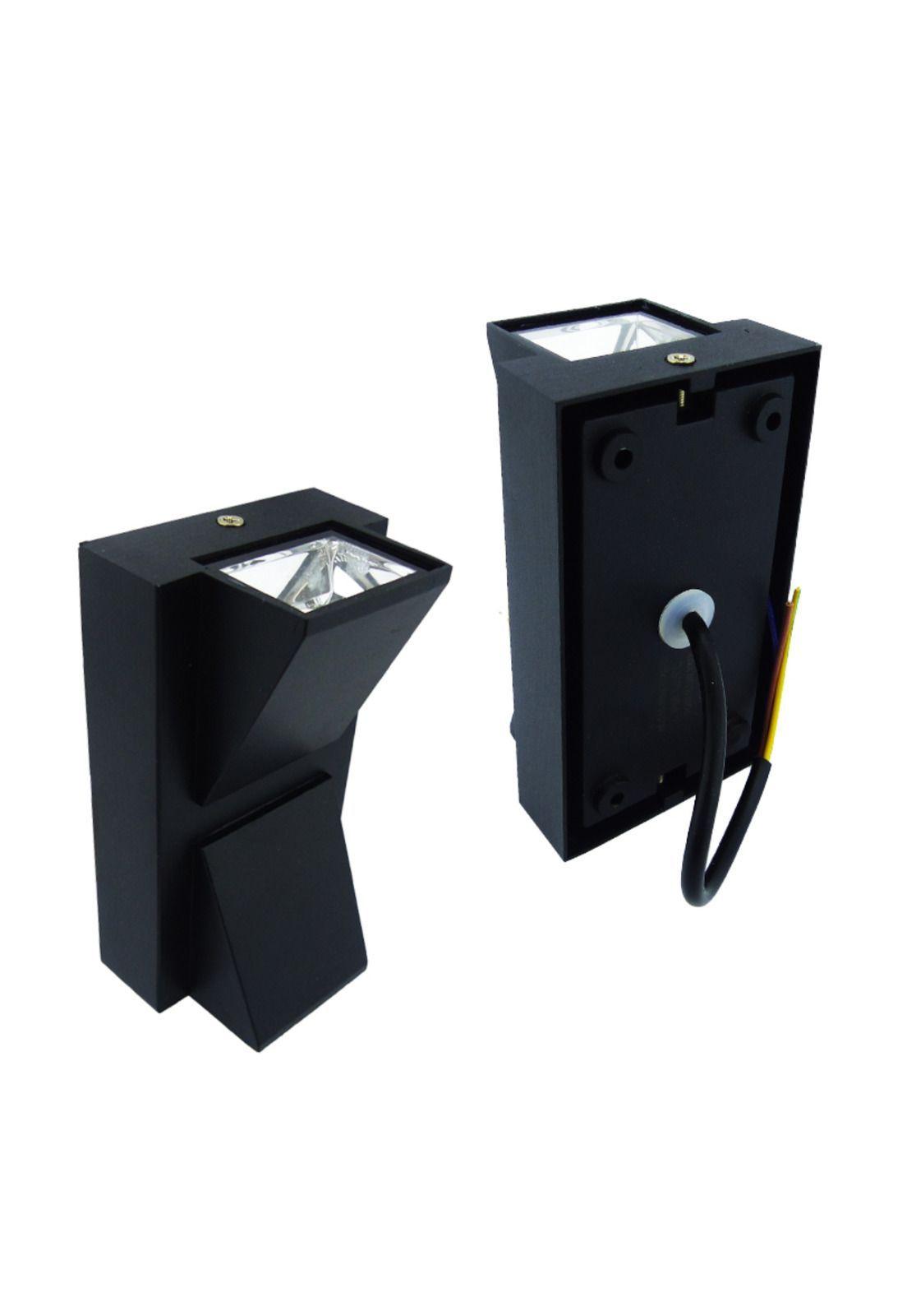 Aplique 2 LED COB Decorativo Aluminio Muro-3