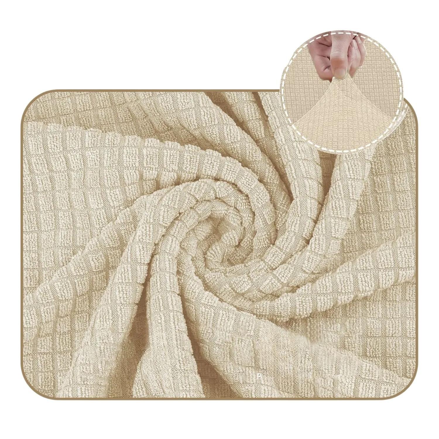 Funda Sofá Cubre Sillón Protectora Elastizada 230 CM Beige-2