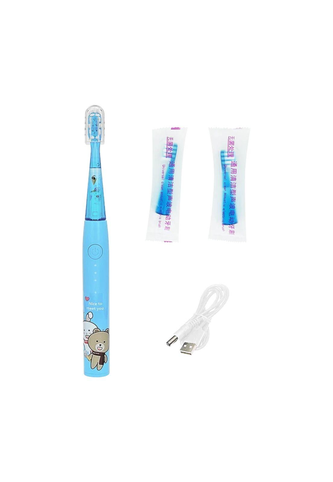 Cepillo Dientes Eléctrico Niños 1 Watt Celeste-1