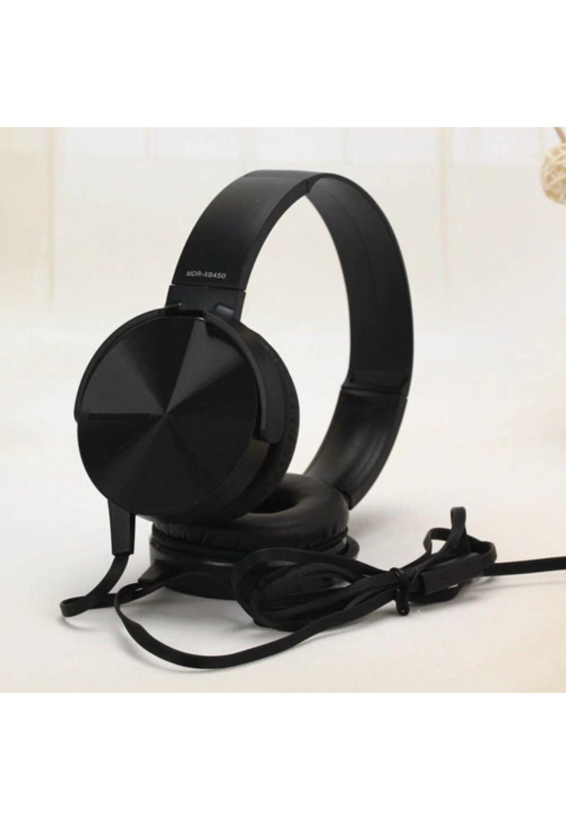 Audífono Extra Bass Micrófono 3.5 MM Plug Estéreo Negro-2