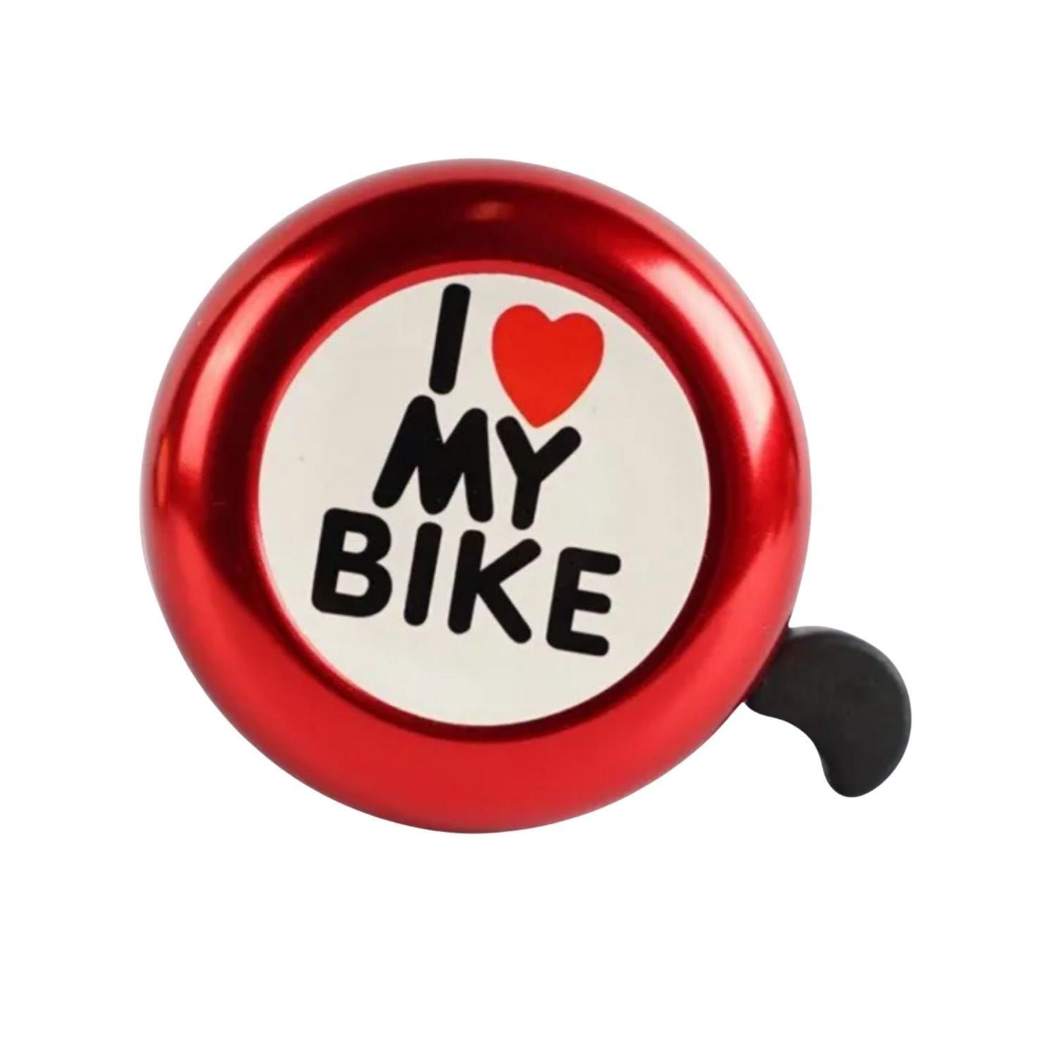 Campanilla Clasica Bicicleta Love My Bike Rojo-2