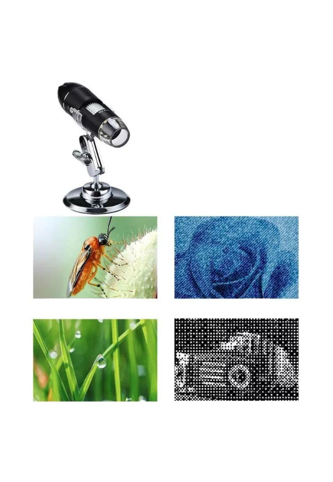 Microscopio Digital USB 1600x Cámara 8 LED s PC-4
