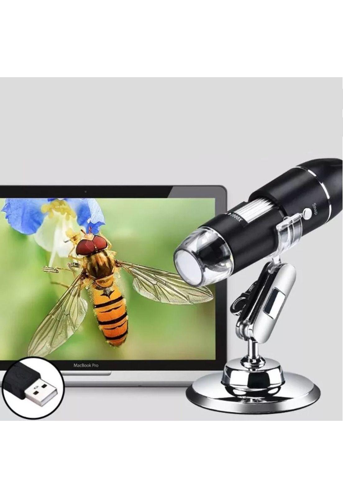 Microscopio Digital USB 1600x Cámara 8 LED s PC-2