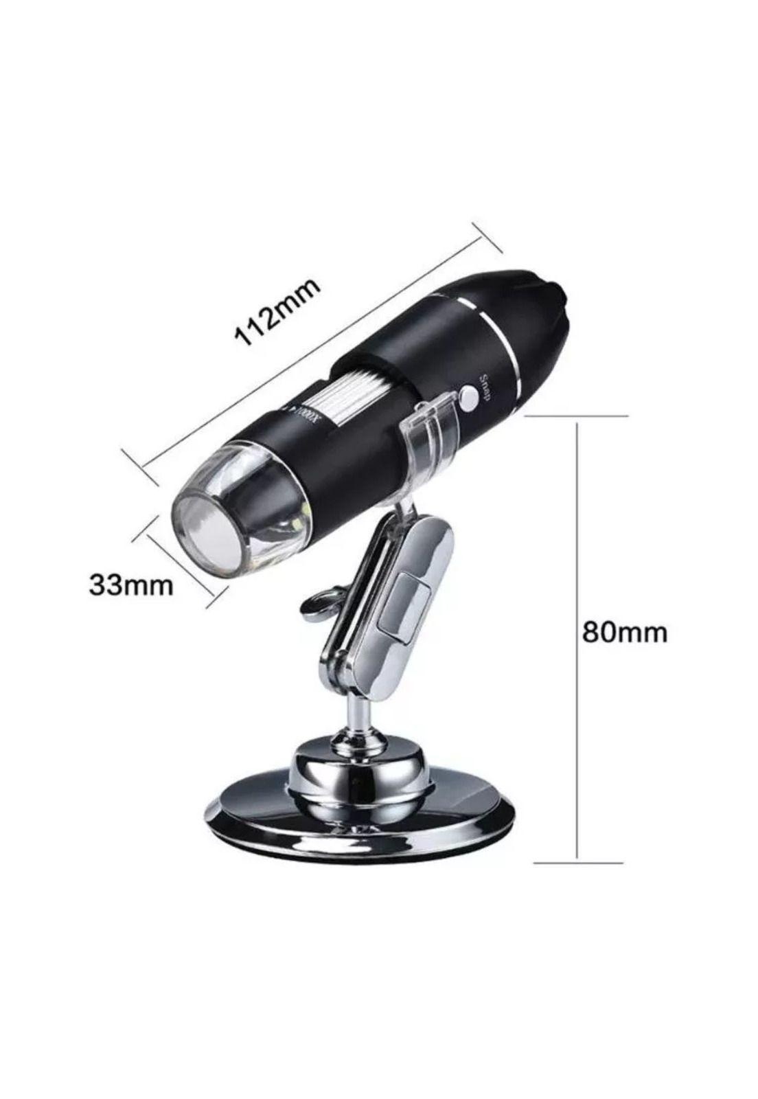 Microscopio Digital USB 1600x Cámara 8 LED s PC-5