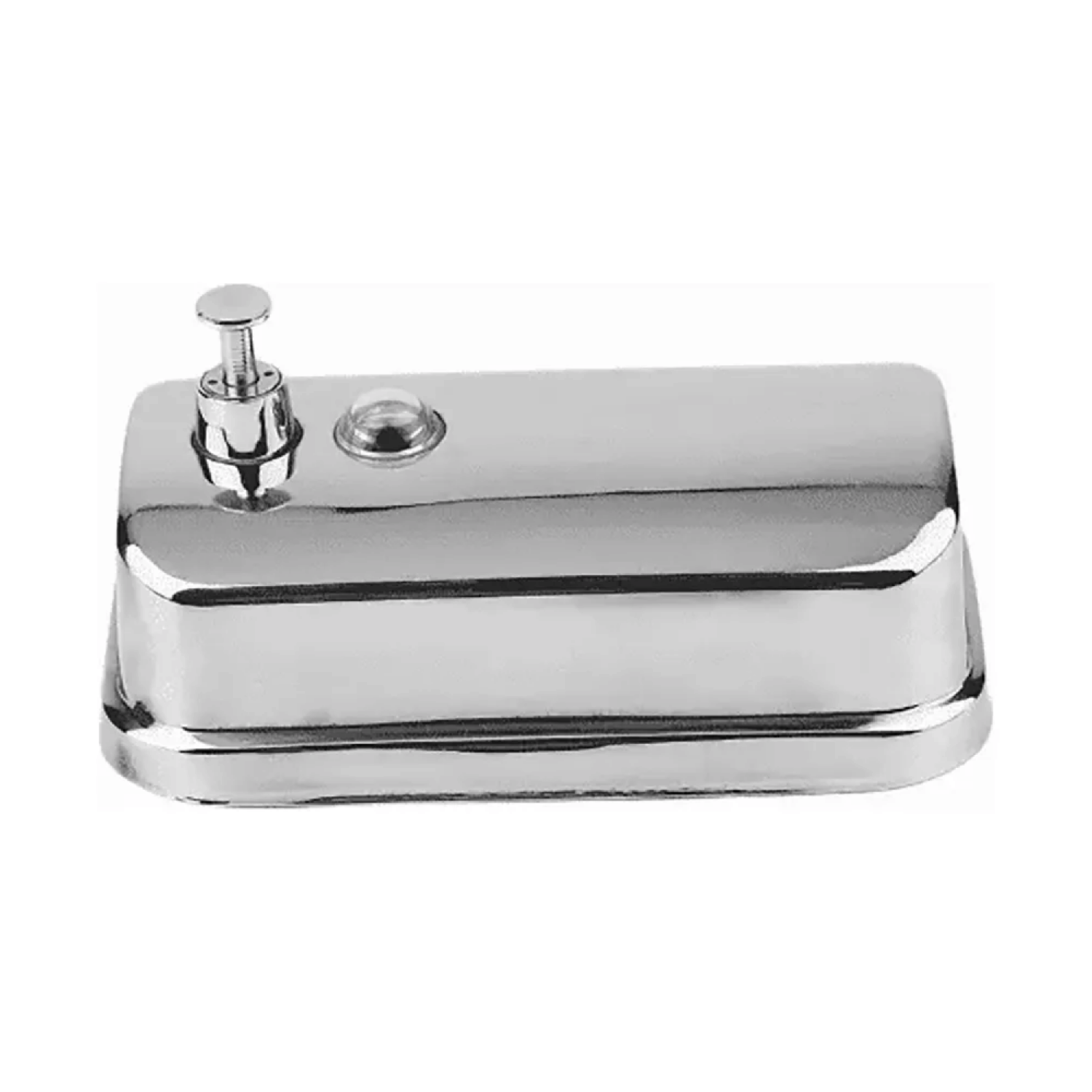 Dispensador Jabon Liquido 500 ML Acero Inoxidable Plateado-3