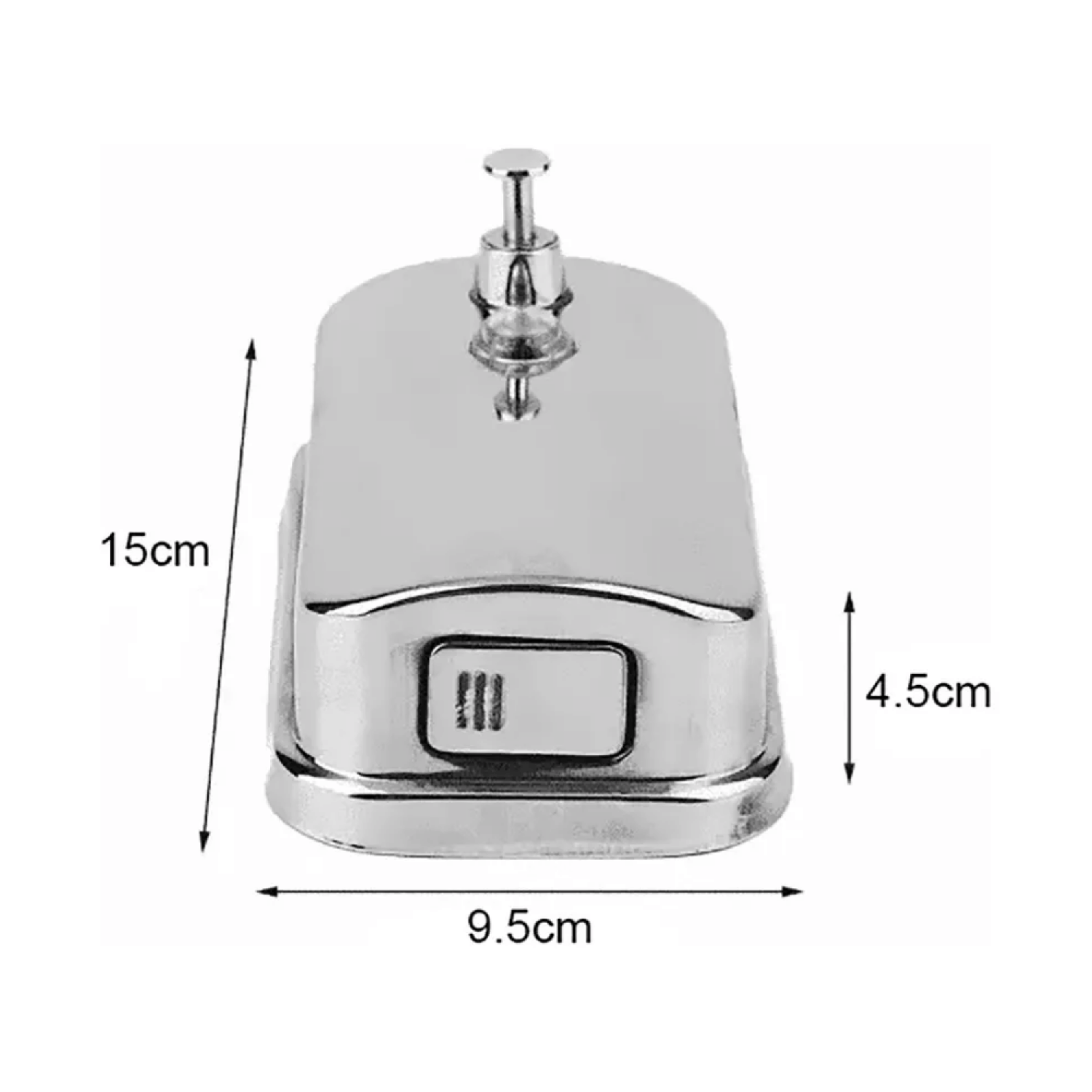 Dispensador Jabon Liquido 500 ML Acero Inoxidable Plateado-4