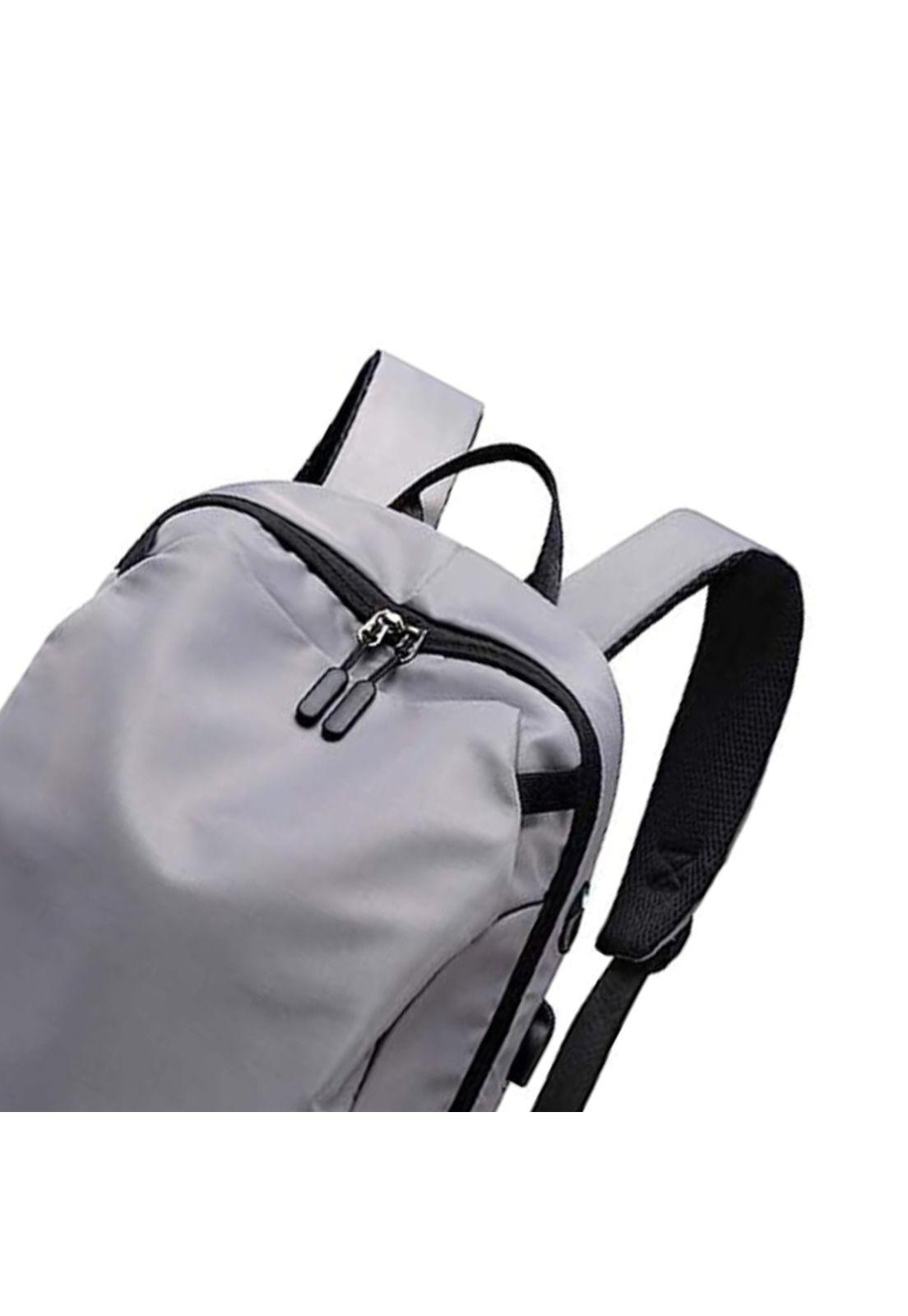 Mochila Deporte Escolar Urbana Antirrobo 45 LT Gris-2