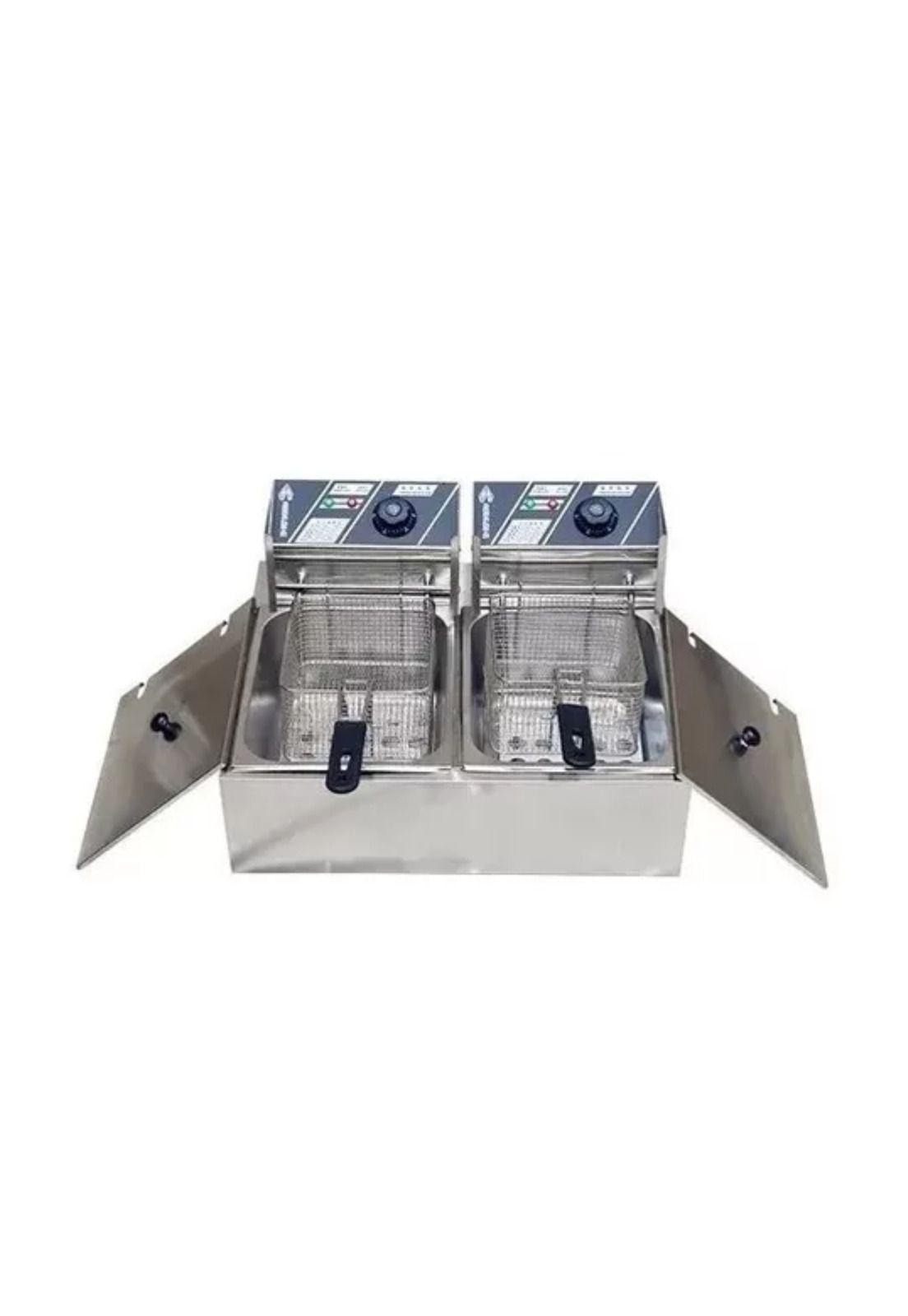 Freidora Eléctrica Doble Deposito 12 LT 2500 Watt + 2500 Watt-1