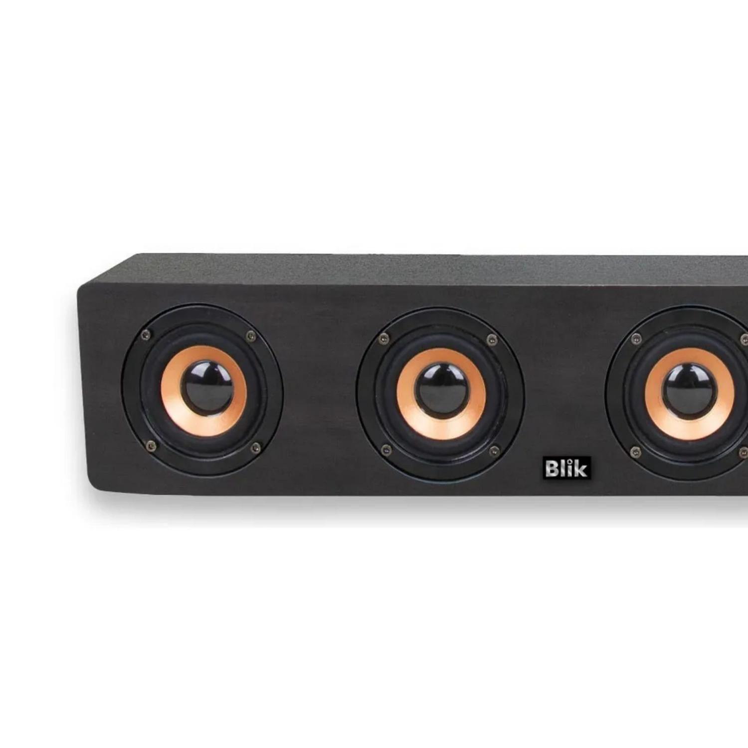 Parlante Bluetooth Rock Wood Blik 38x8 CM 20 Watt Negro-3