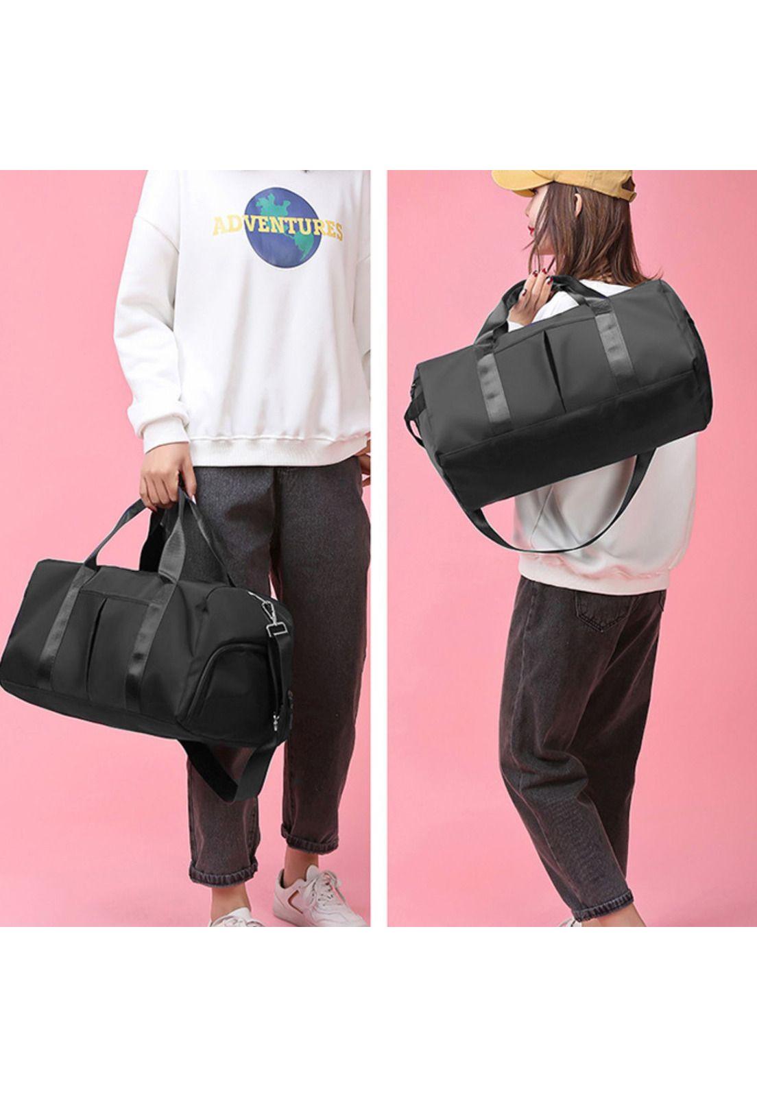 Bolso Duffel Viaje Deportivo Gimnasio Fitness 35 LT Negro-5
