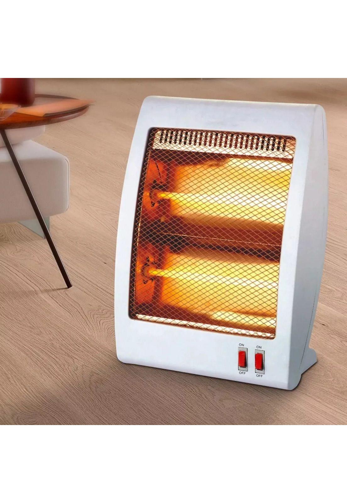 Calefactor Eléctrico 2 Niveles Hogar Oficina 800W  Blanco-4