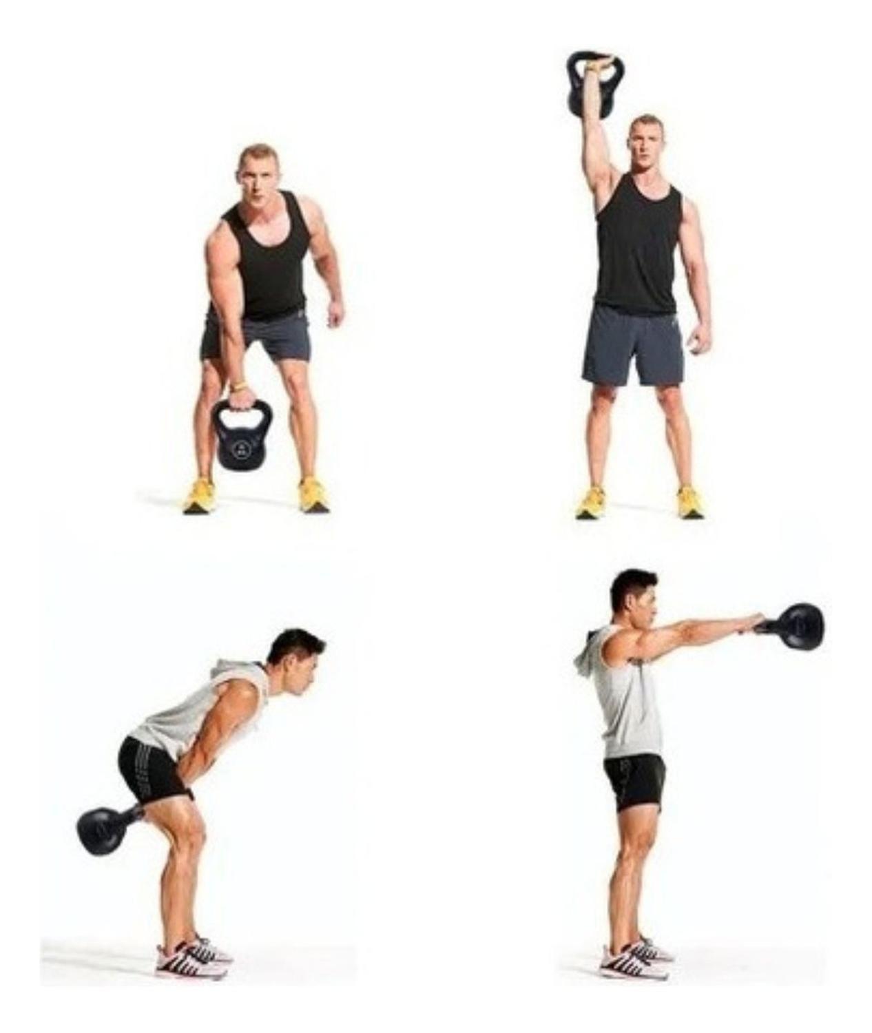 Pesa Kettlebell Mancuerna Rusa Mango Vinilo 6 KG-3