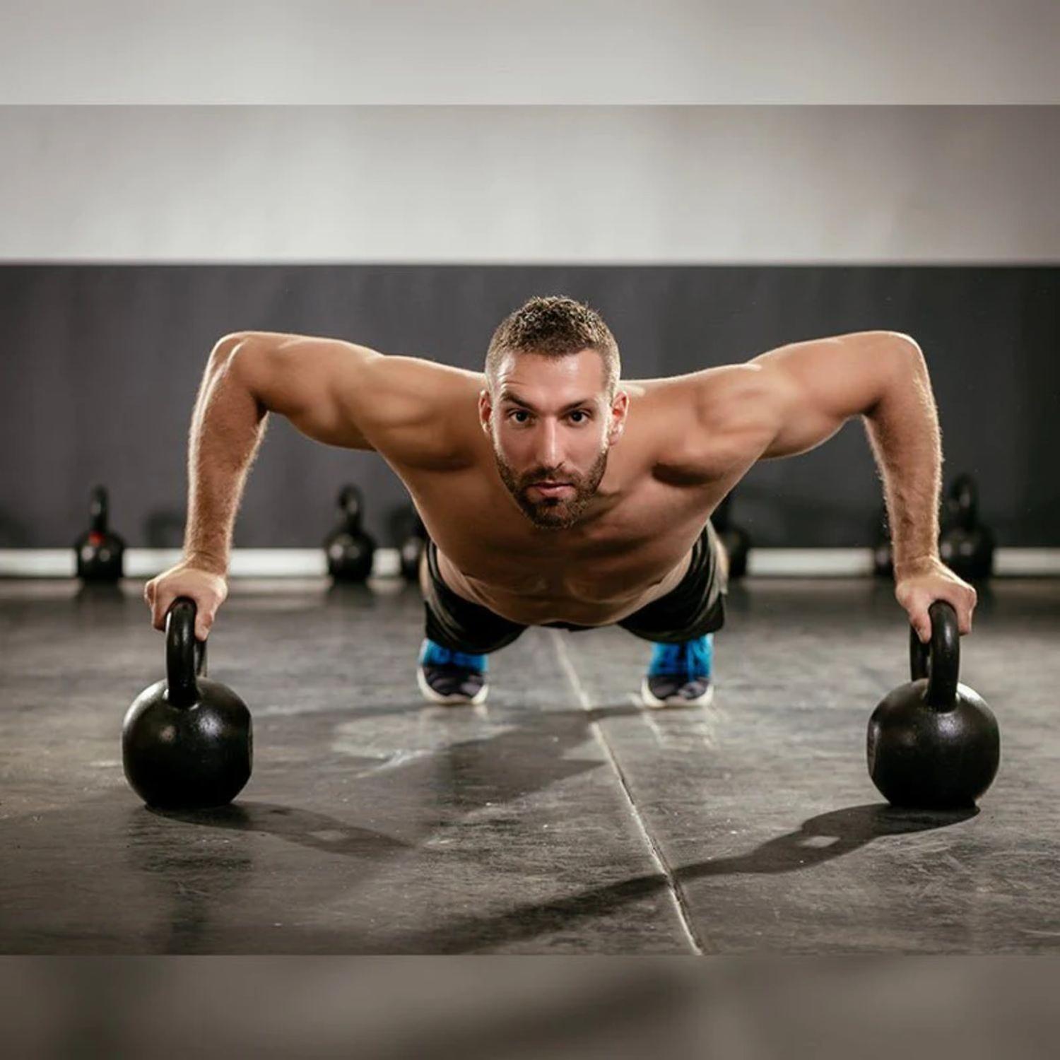 Pesa Kettlebell Mancuerna Rusa Mango Vinilo 6 KG-4