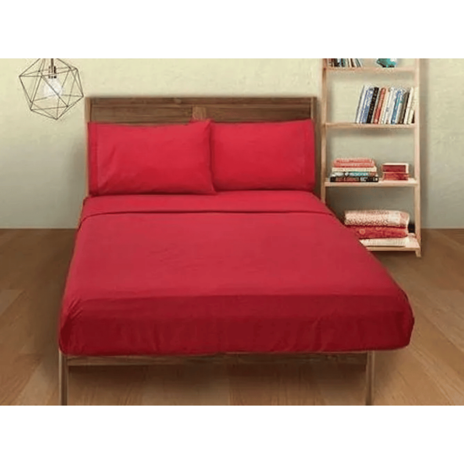 Juego Sábana Polar 2 Plazas 4 Piezas Fucsia-2