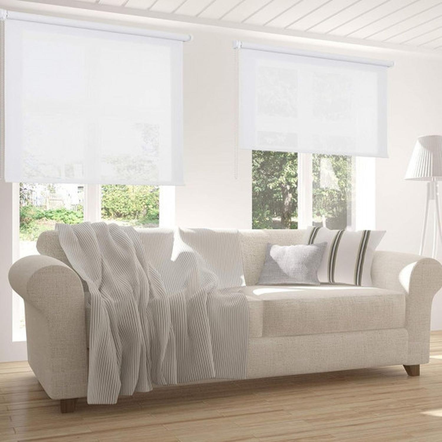 Cortina Roller Rustica Deluxe 60x200 CM Blanco-3