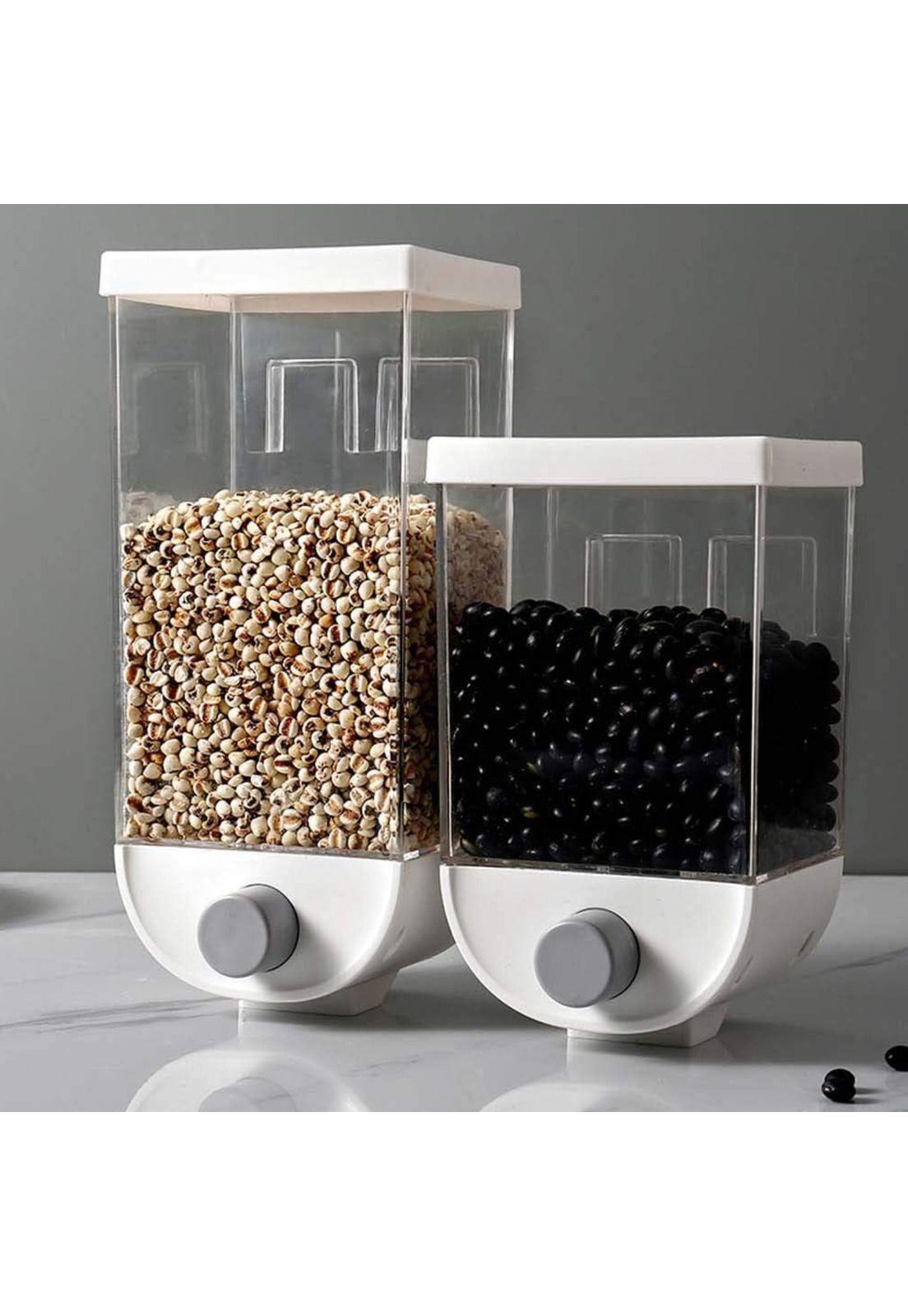 Contenedor Organizador Pared Cereales Azúcar Especies 1 Litro. Blanco-3