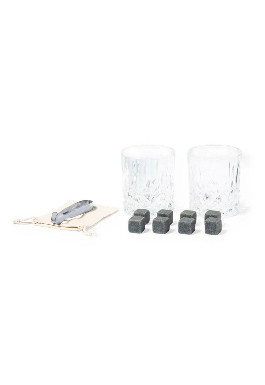 Set Whisky Utensilios Vasos Bambú Steger-2