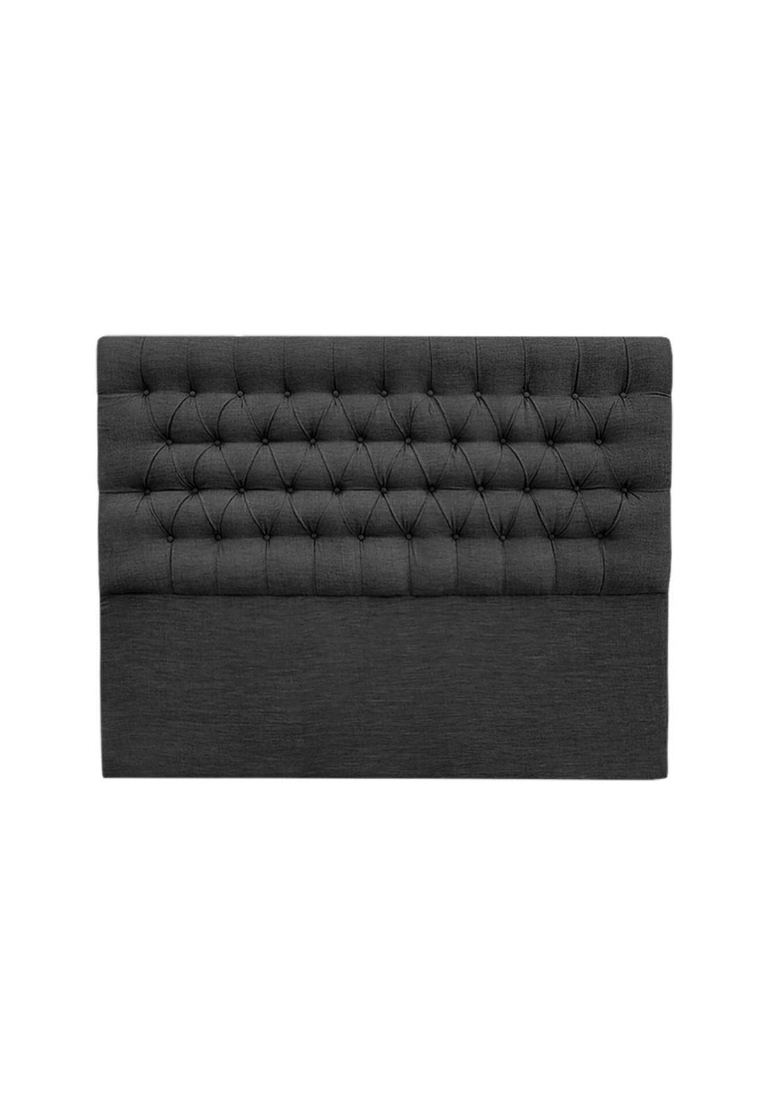 Respaldo Super King Piso Capitone Premiun 200x140 CM Gris Oscuro Lino-0