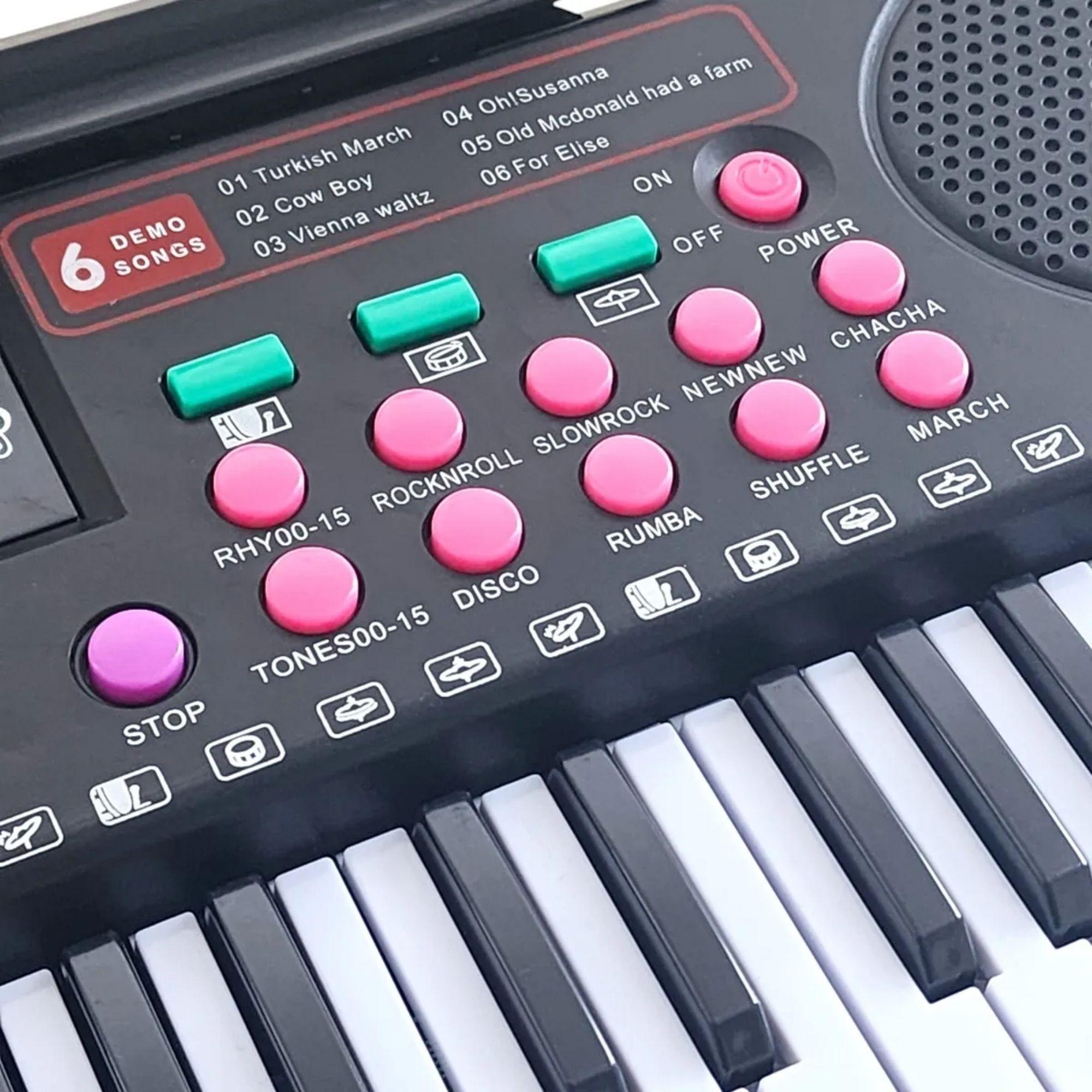 Teclado Piano Musical Digital 61 Teclas 16 Tonos-3