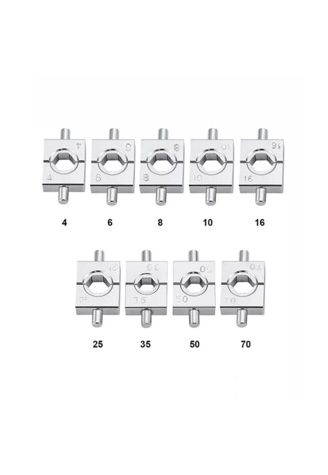 Alicate Hidráulico 10 Toneladas Terminales 9 Troqueles Crimpado-3