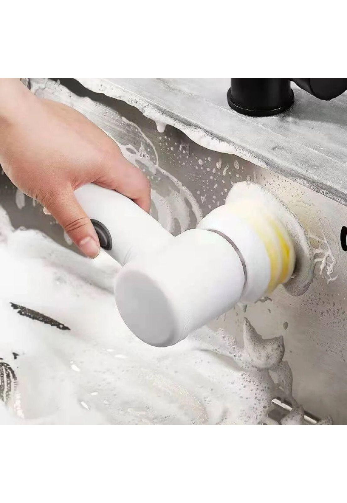 Cepillo Limpieza Eléctrico Multifuncional Cabezas Intercambiables-3