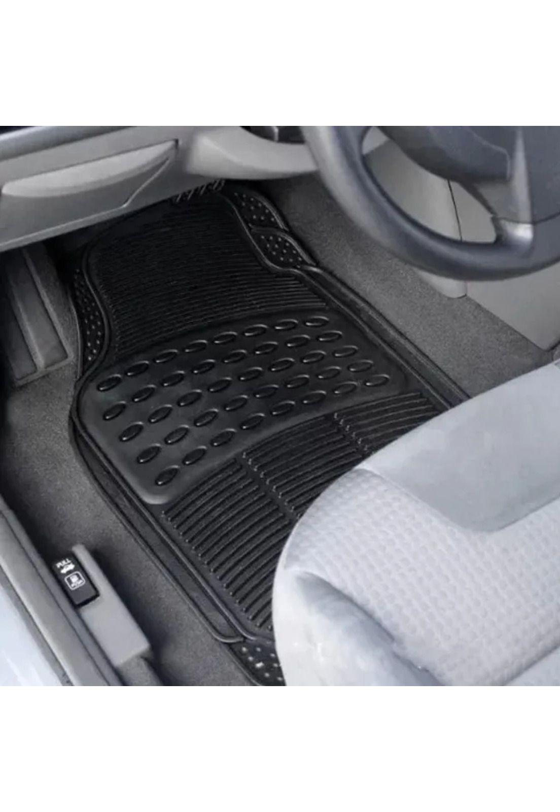 Alfombra Auto Goma Clásico 4 Piezas Negro-5
