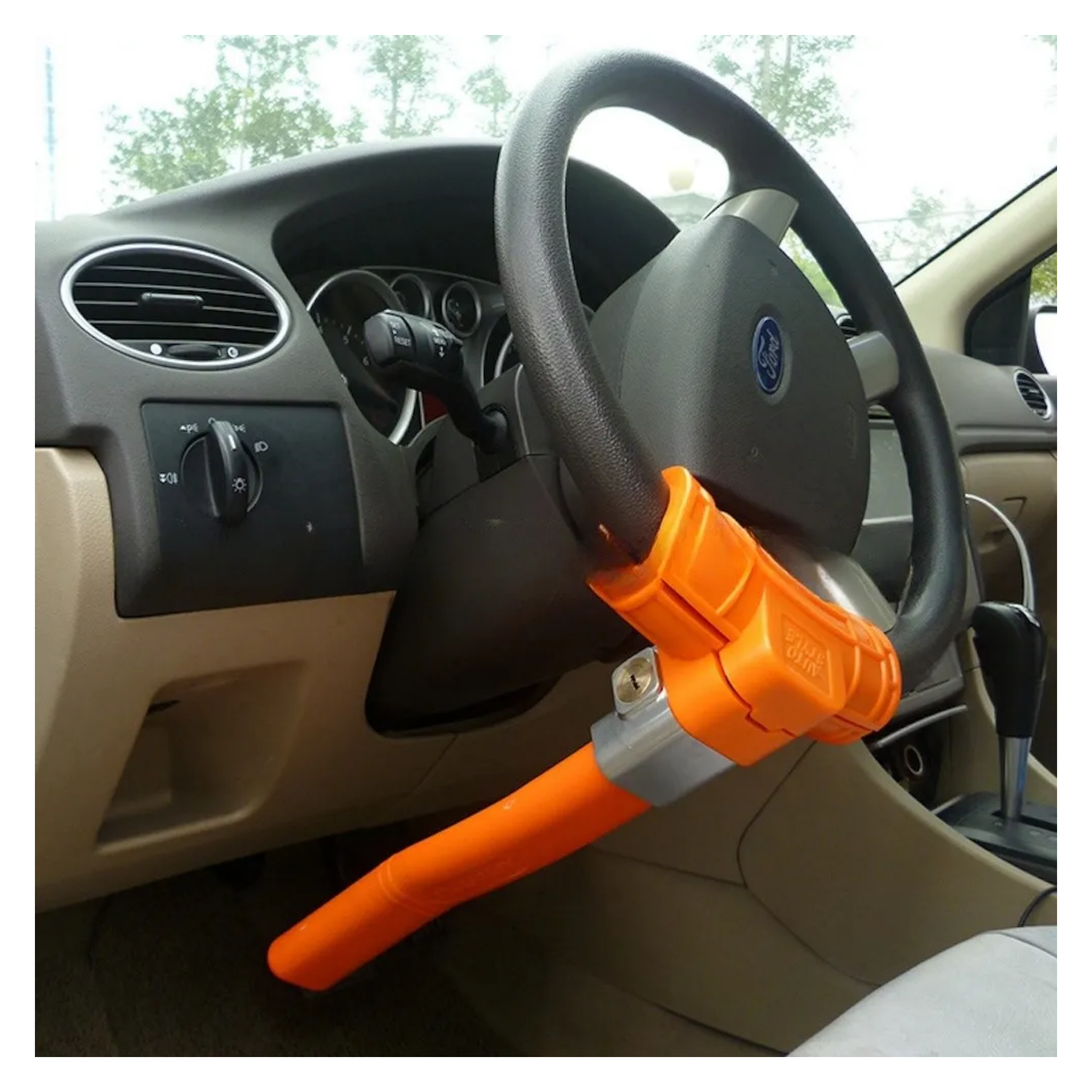 Trabavolante Llave Seguridad Bloqueo Antirrobo Reforzado 17x34 CM-5